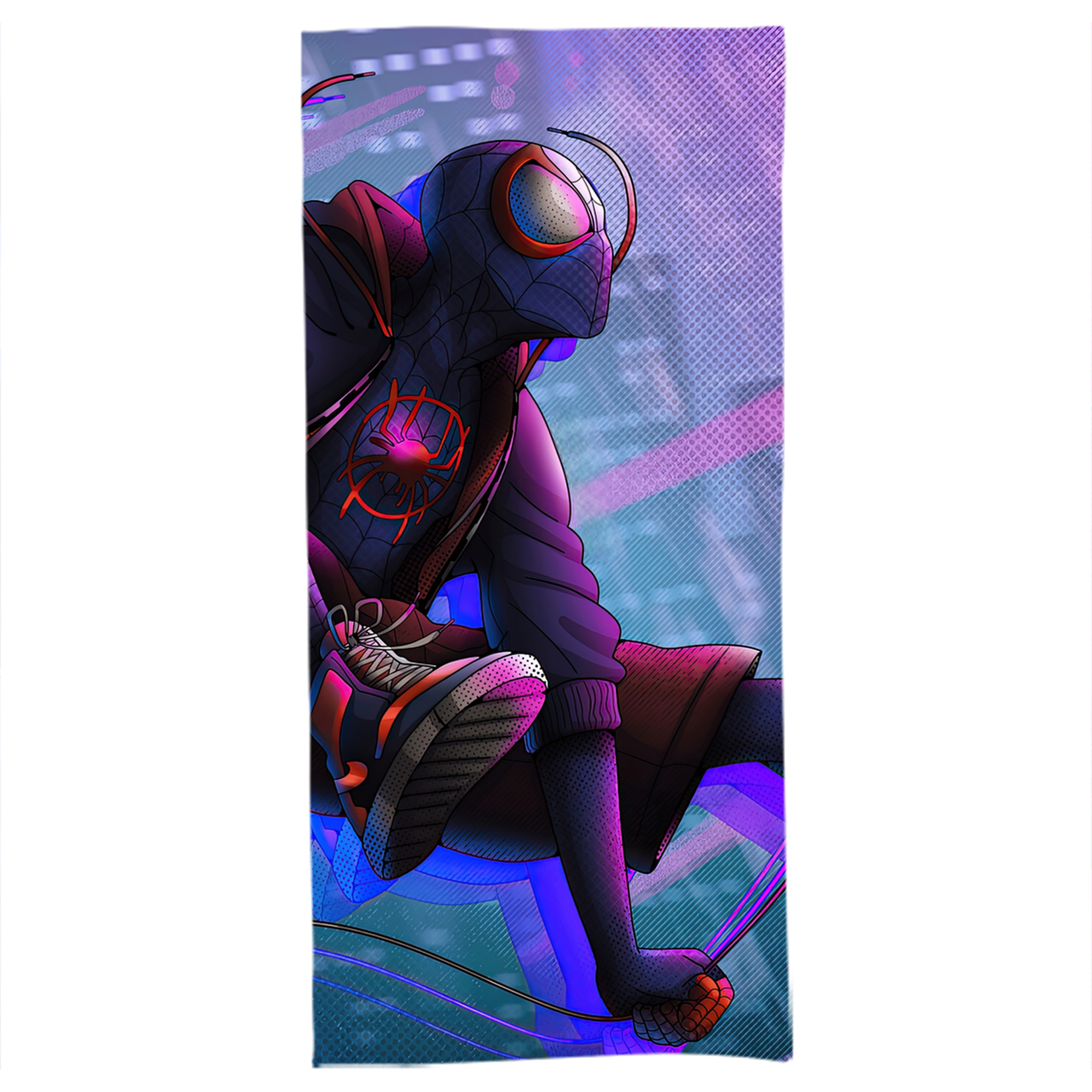 （画像用） Spider Man スパイダーマン 大判バスタオル 70×140cm 吸水速乾 柔らかい肌触り