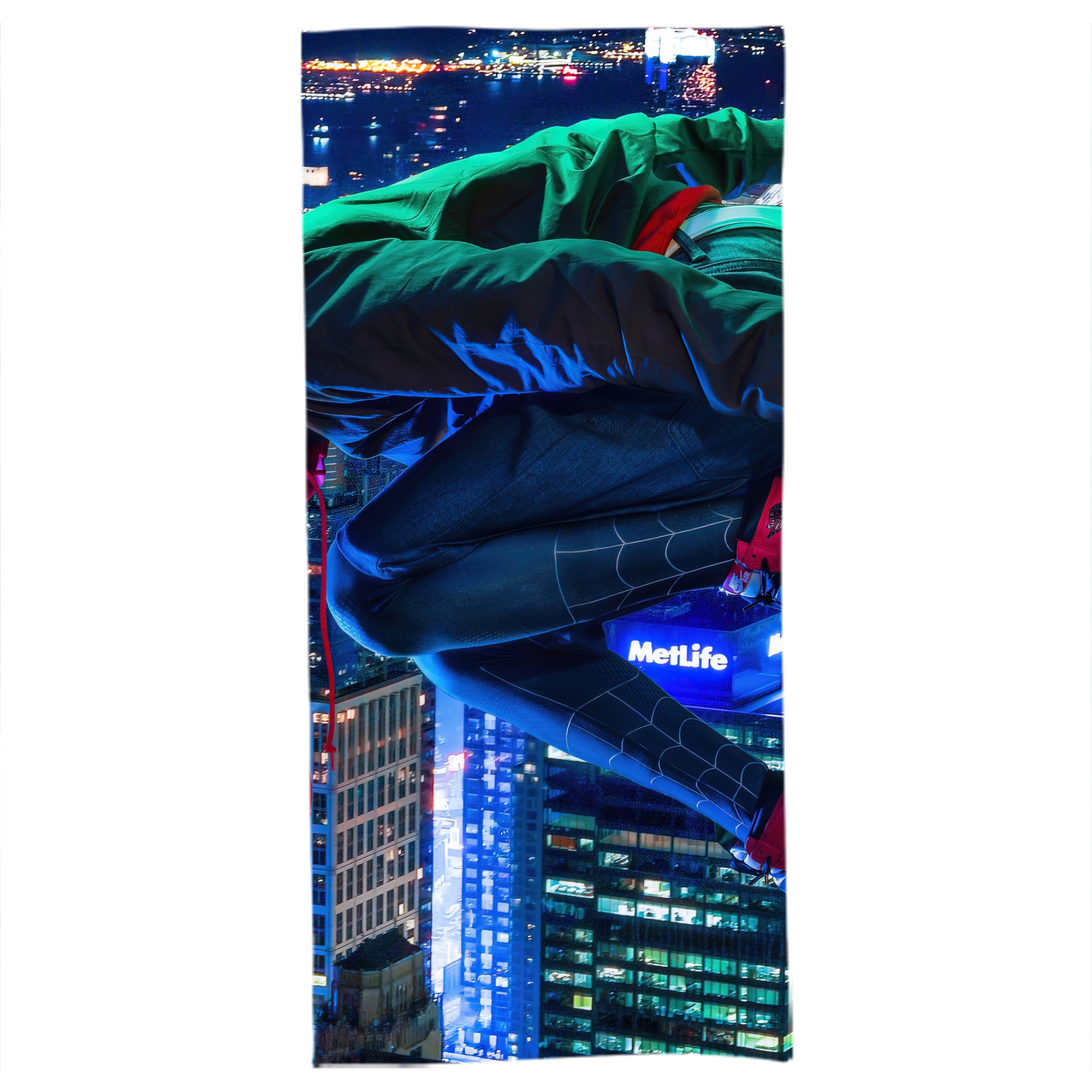 （画像用） Spider Man スパイダーマン 大判バスタオル 70×140cm 吸水速乾 柔らかい肌触り