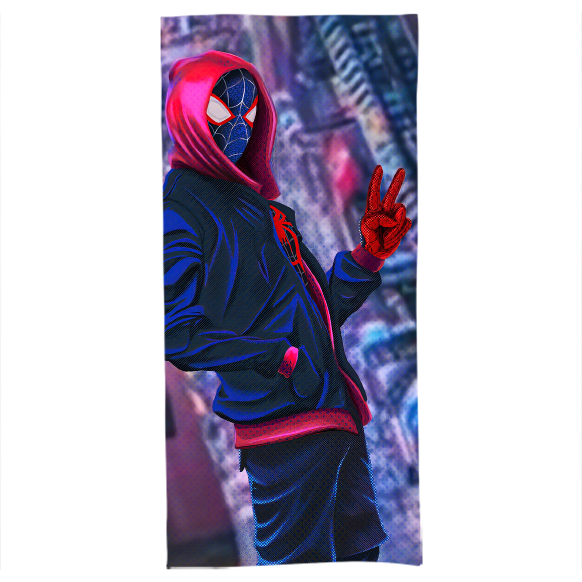 （画像用） Spider Man スパイダーマン 大判バスタオル 70×140cm 吸水速乾 柔らかい肌触り