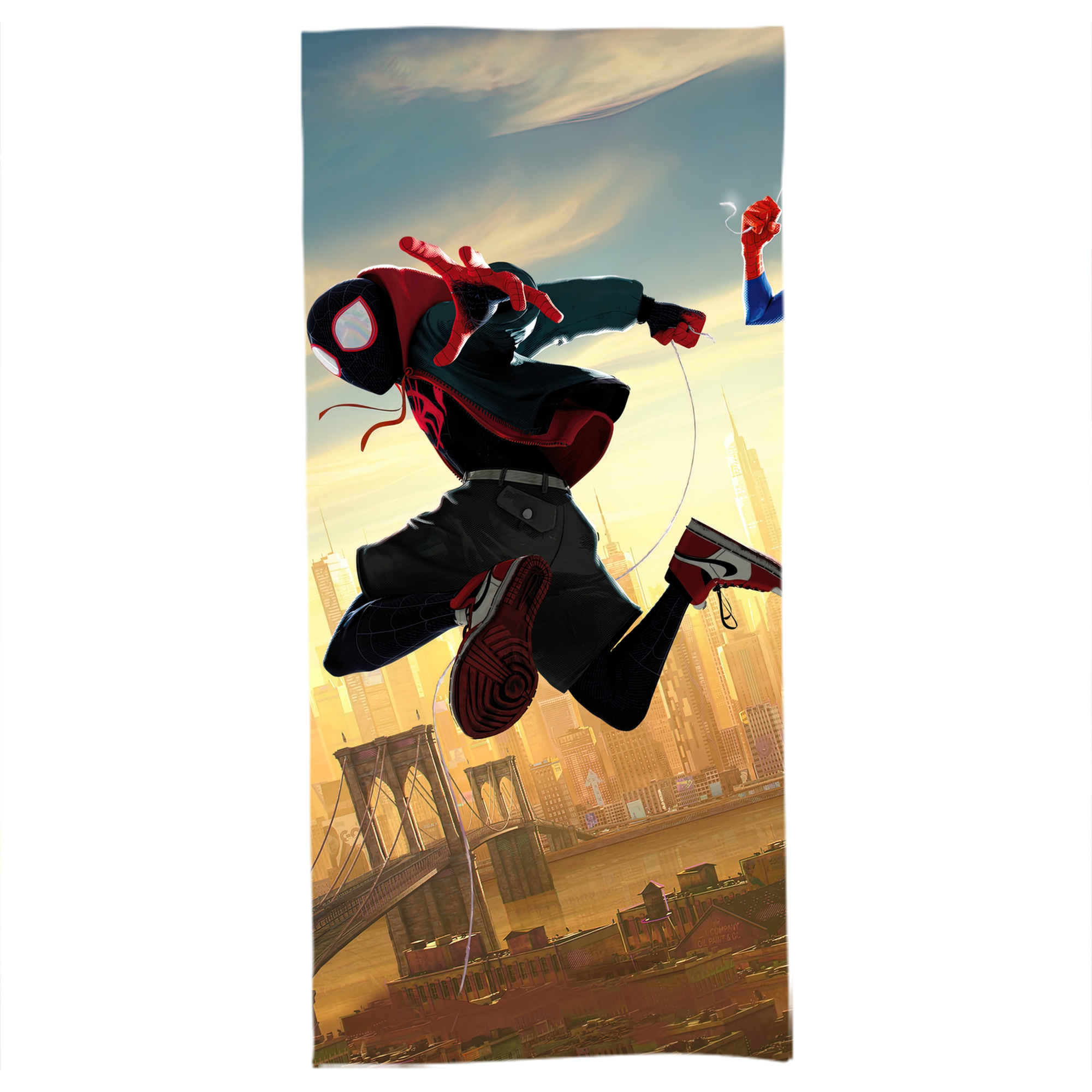 （画像用） Spider Man スパイダーマン 大判バスタオル 70×140cm 吸水速乾 柔らかい肌触り