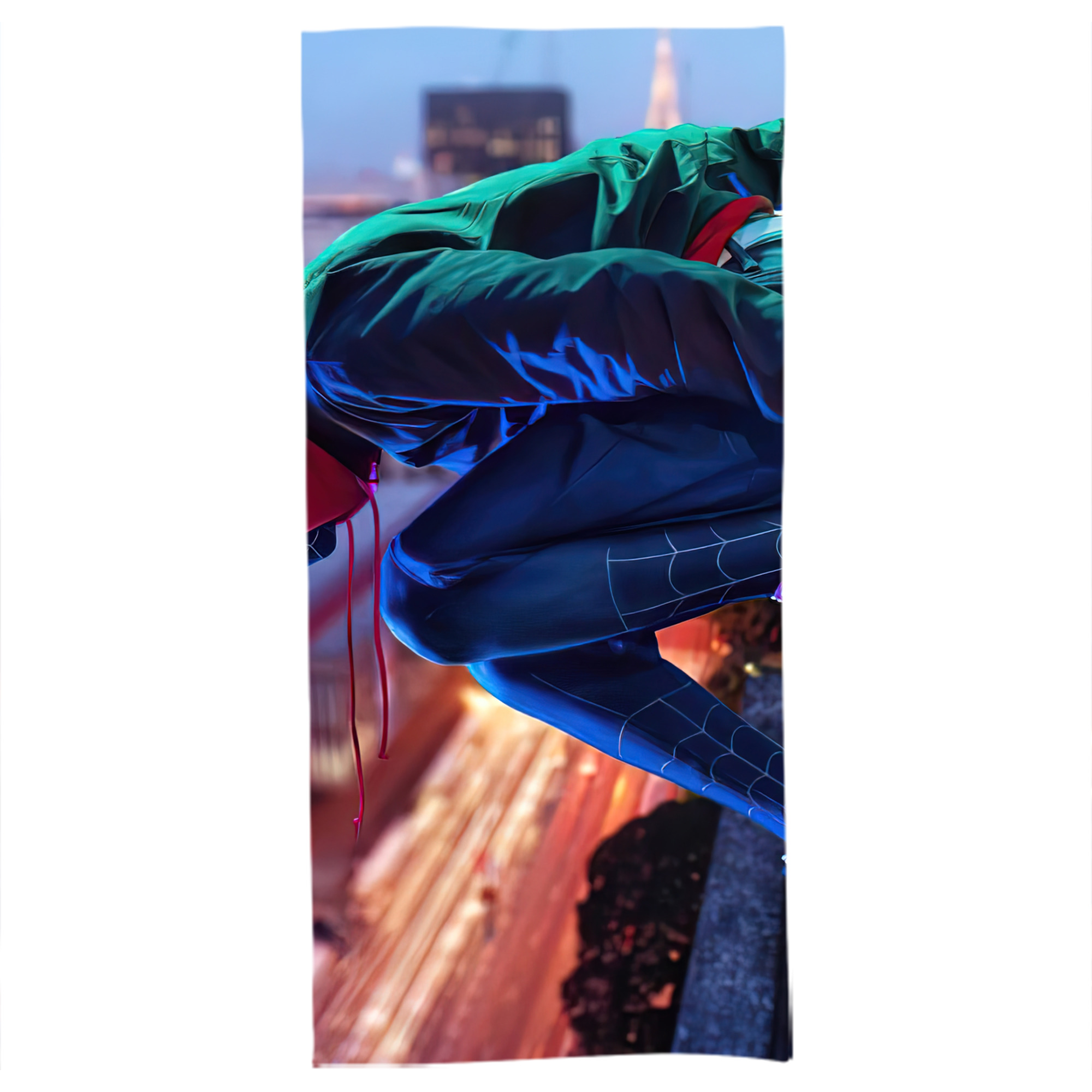 （画像用） Spider Man スパイダーマン 大判バスタオル 70×140cm 吸水速乾 柔らかい肌触り