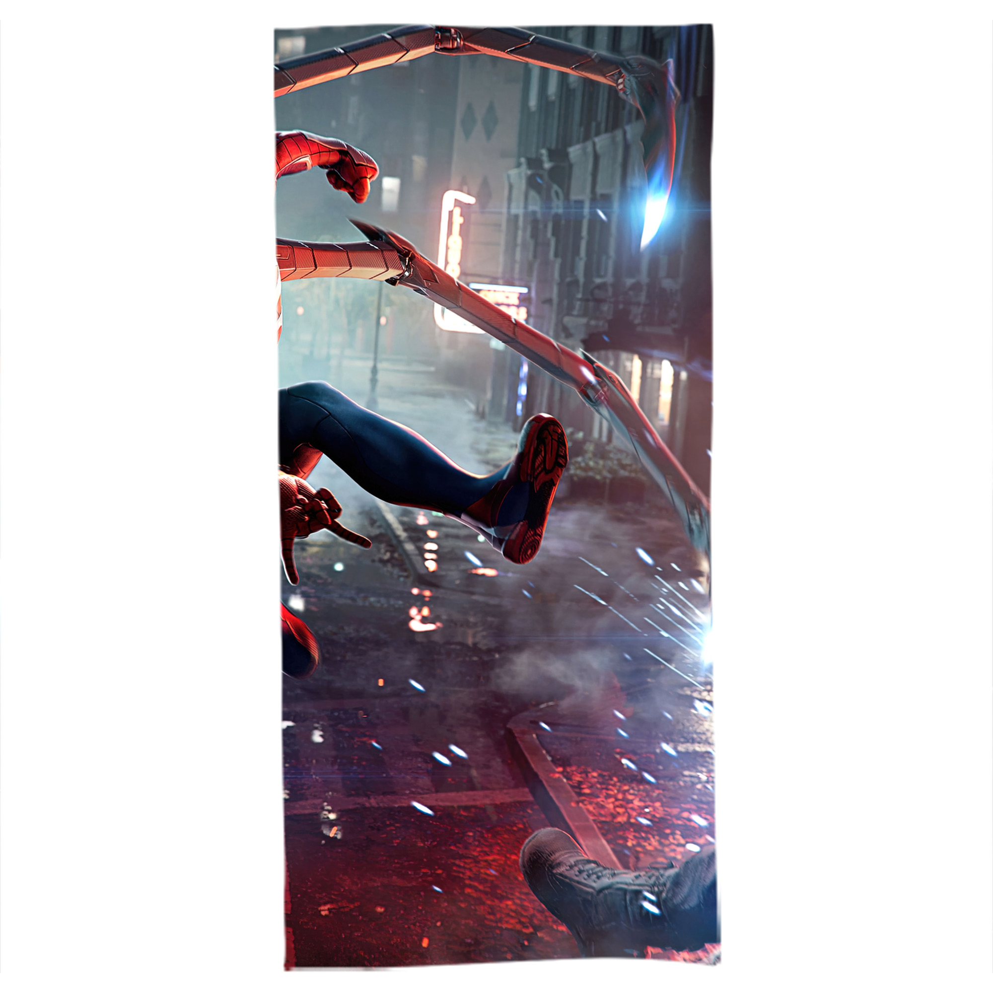 （画像用） Spider Man スパイダーマン 大判バスタオル 70×140cm 吸水速乾 柔らかい肌触り