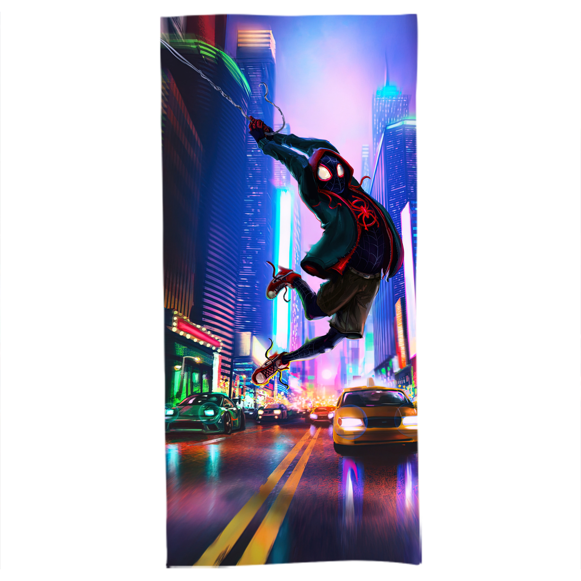 （画像用） Spider Man スパイダーマン 大判バスタオル 70×140cm 吸水速乾 柔らかい肌触り