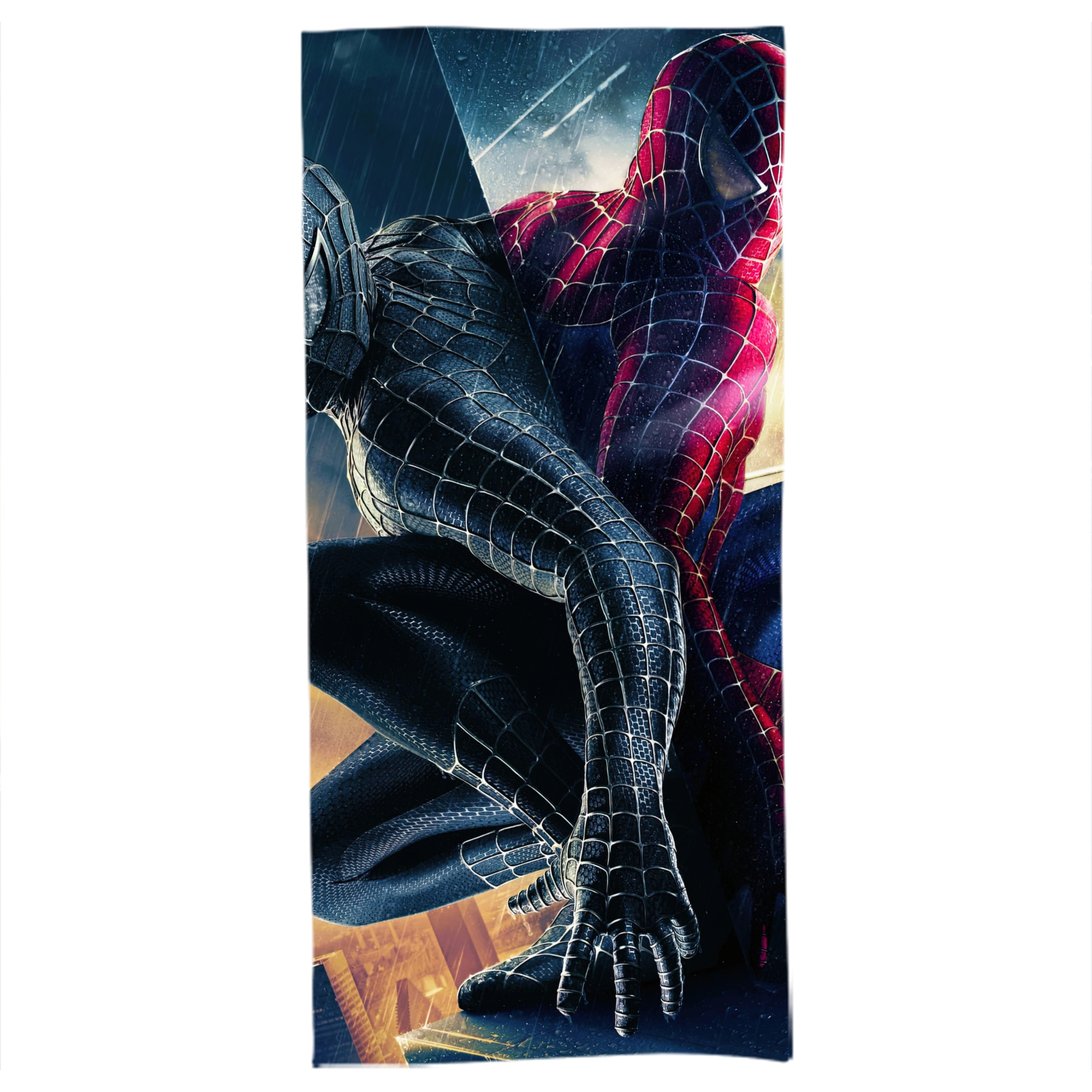 （画像用） Spider Man スパイダーマン 大判バスタオル 70×140cm 吸水速乾 柔らかい肌触り