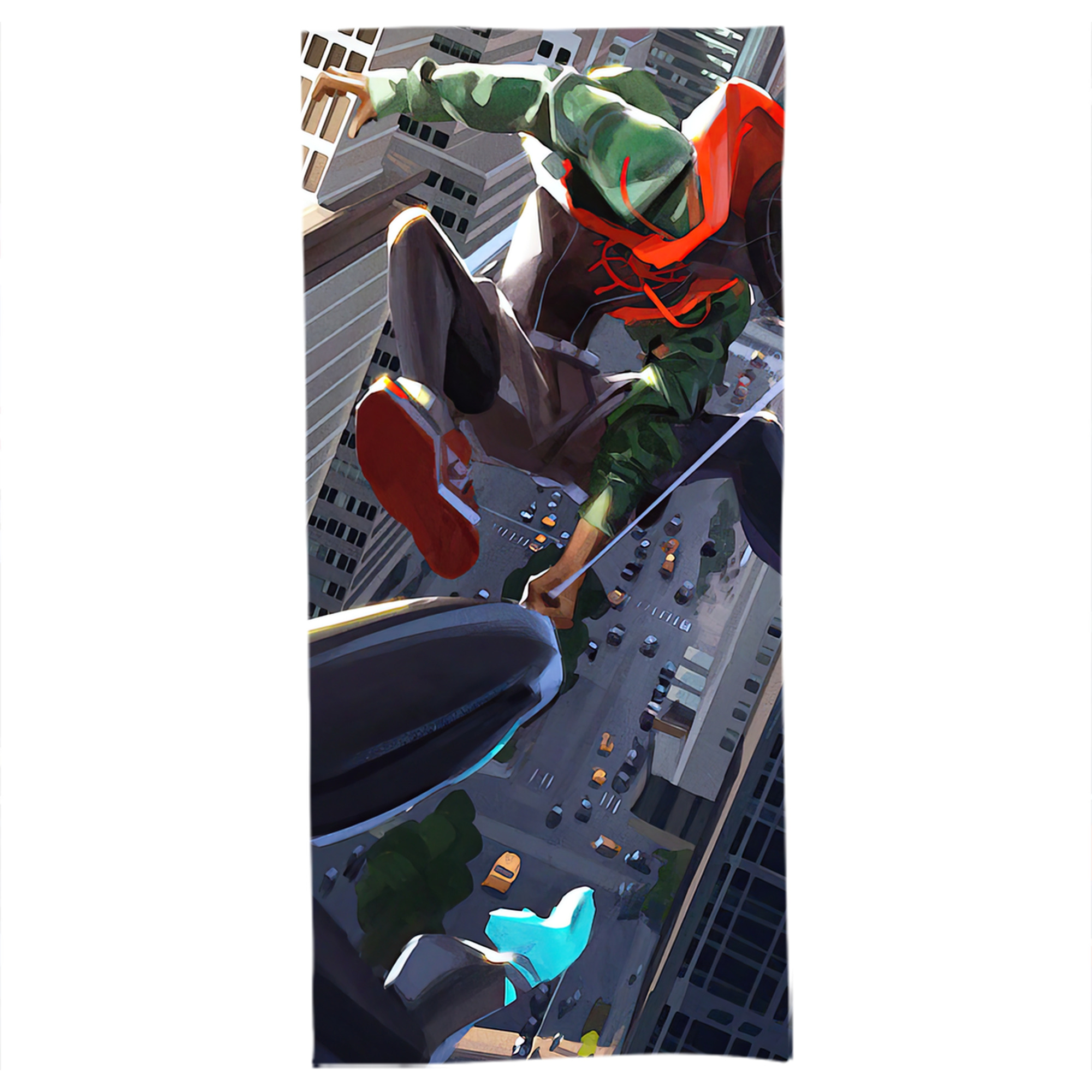 （画像用） Spider Man スパイダーマン 大判バスタオル 70×140cm 吸水速乾 柔らかい肌触り