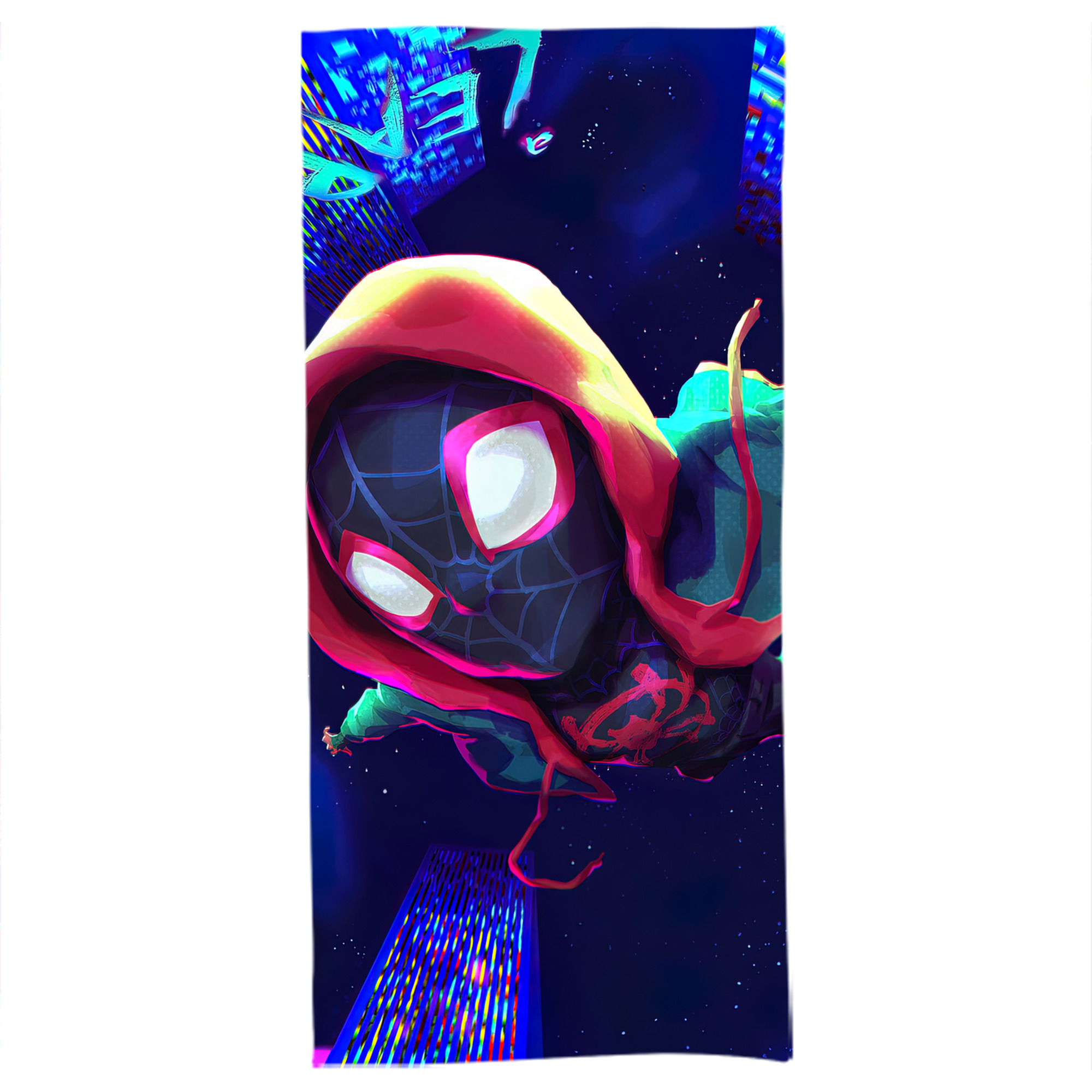 （画像用） Spider Man スパイダーマン 大判バスタオル 70×140cm 吸水速乾 柔らかい肌触り