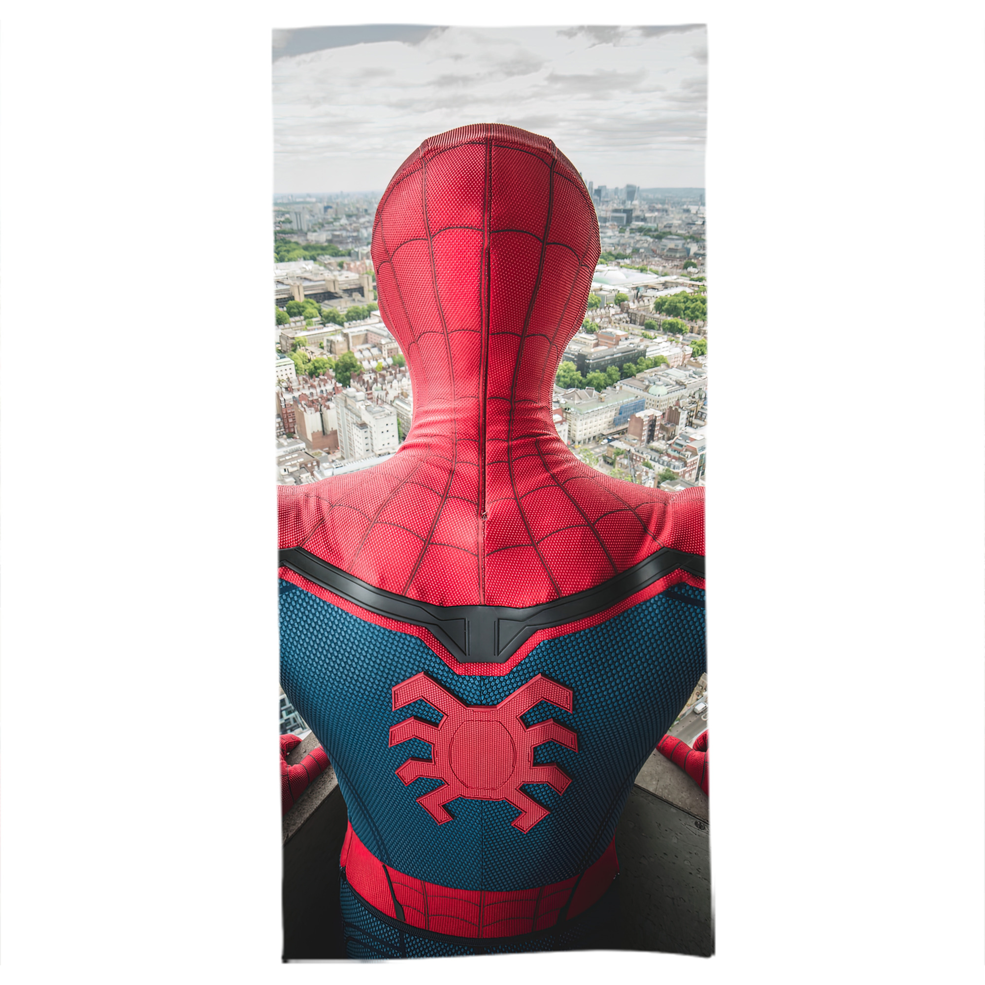 （画像用） Spider Man スパイダーマン 大判バスタオル 70×140cm 吸水速乾 柔らかい肌触り