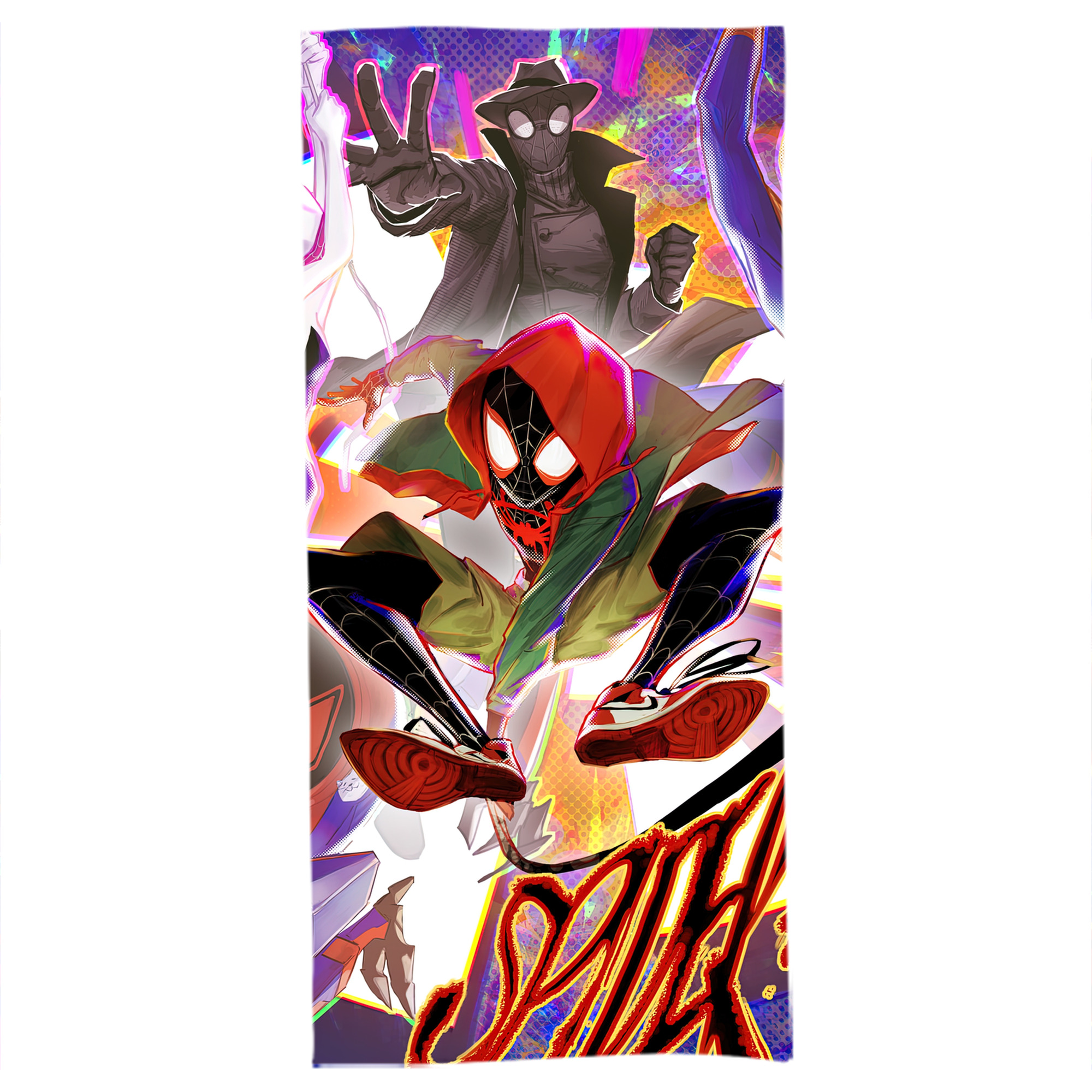 （画像用） Spider Man スパイダーマン 大判バスタオル 70×140cm 吸水速乾 柔らかい肌触り