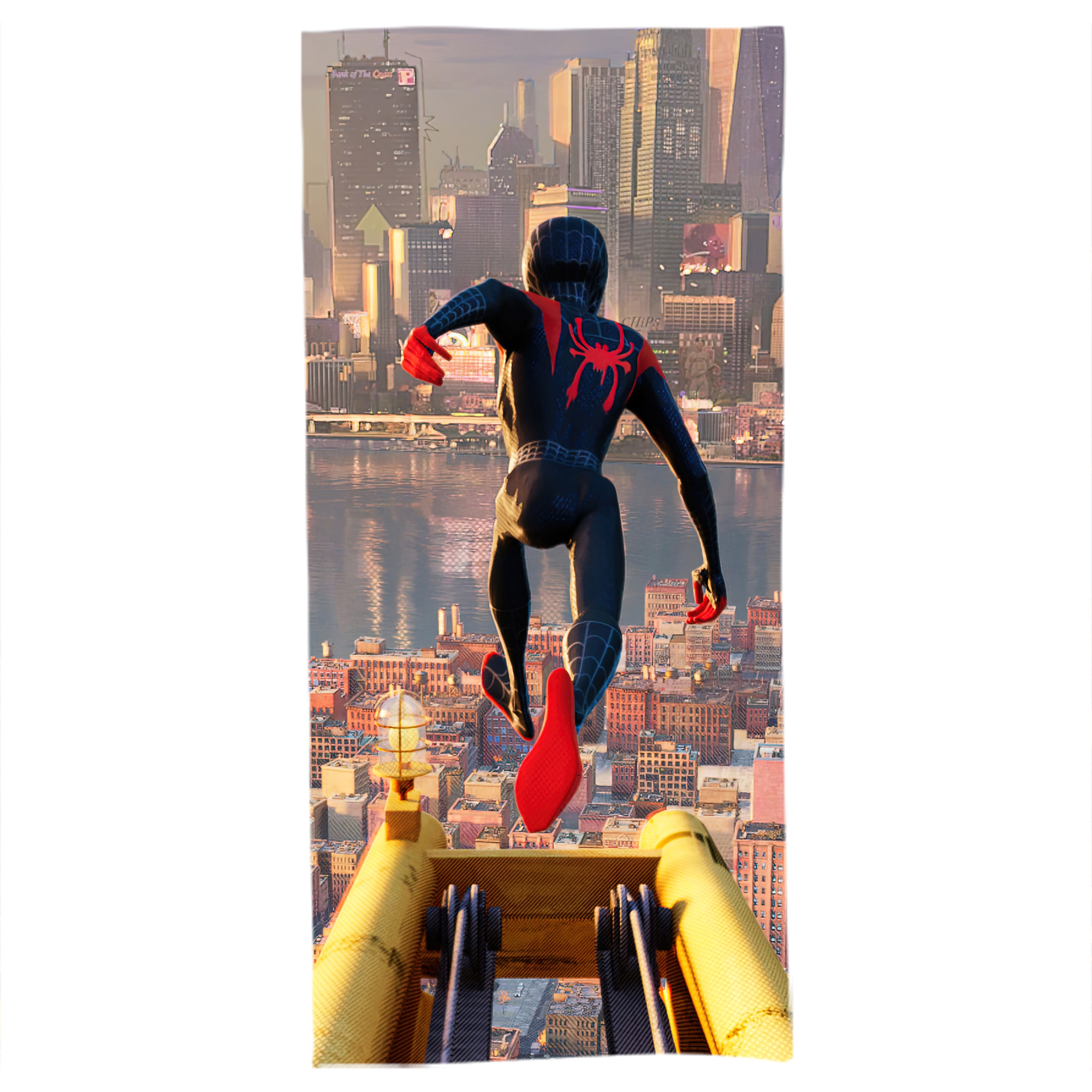 （画像用） Spider Man スパイダーマン 大判バスタオル 70×140cm 吸水速乾 柔らかい肌触り