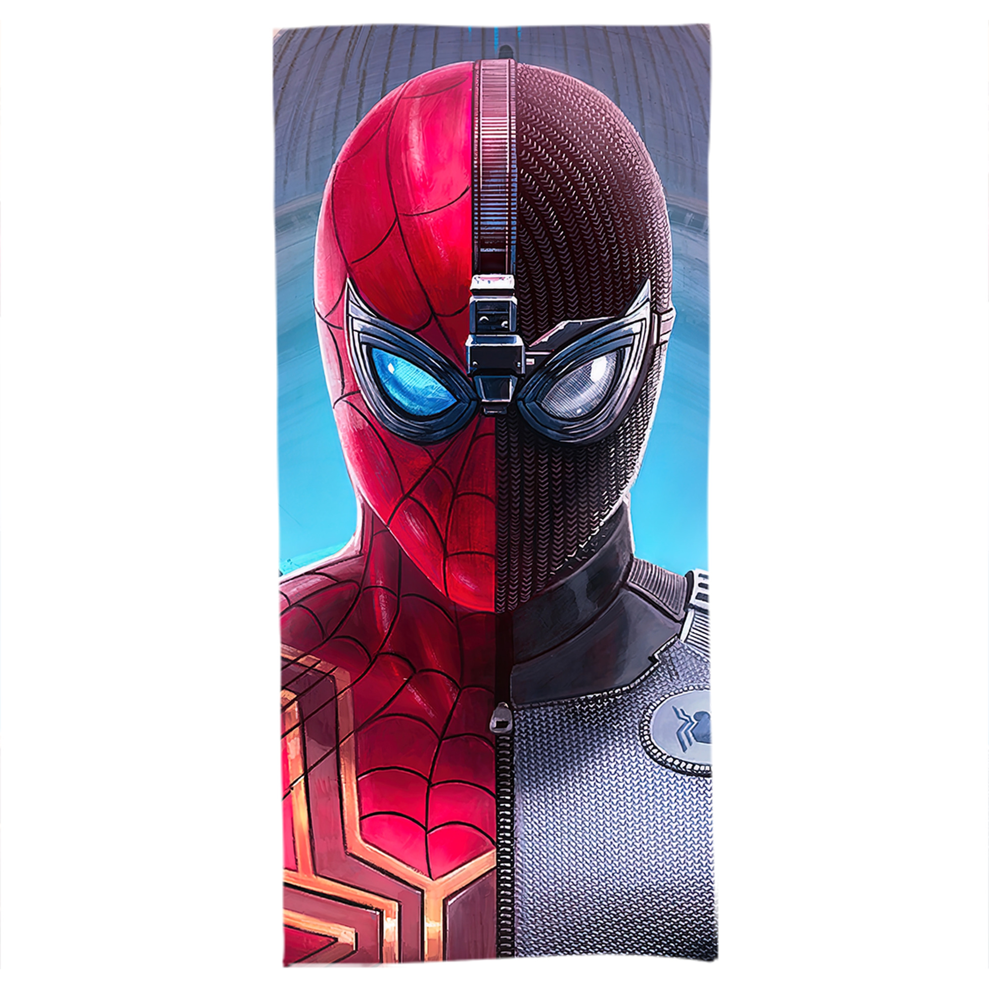 （画像用） Spider Man スパイダーマン 大判バスタオル 70×140cm 吸水速乾 柔らかい肌触り