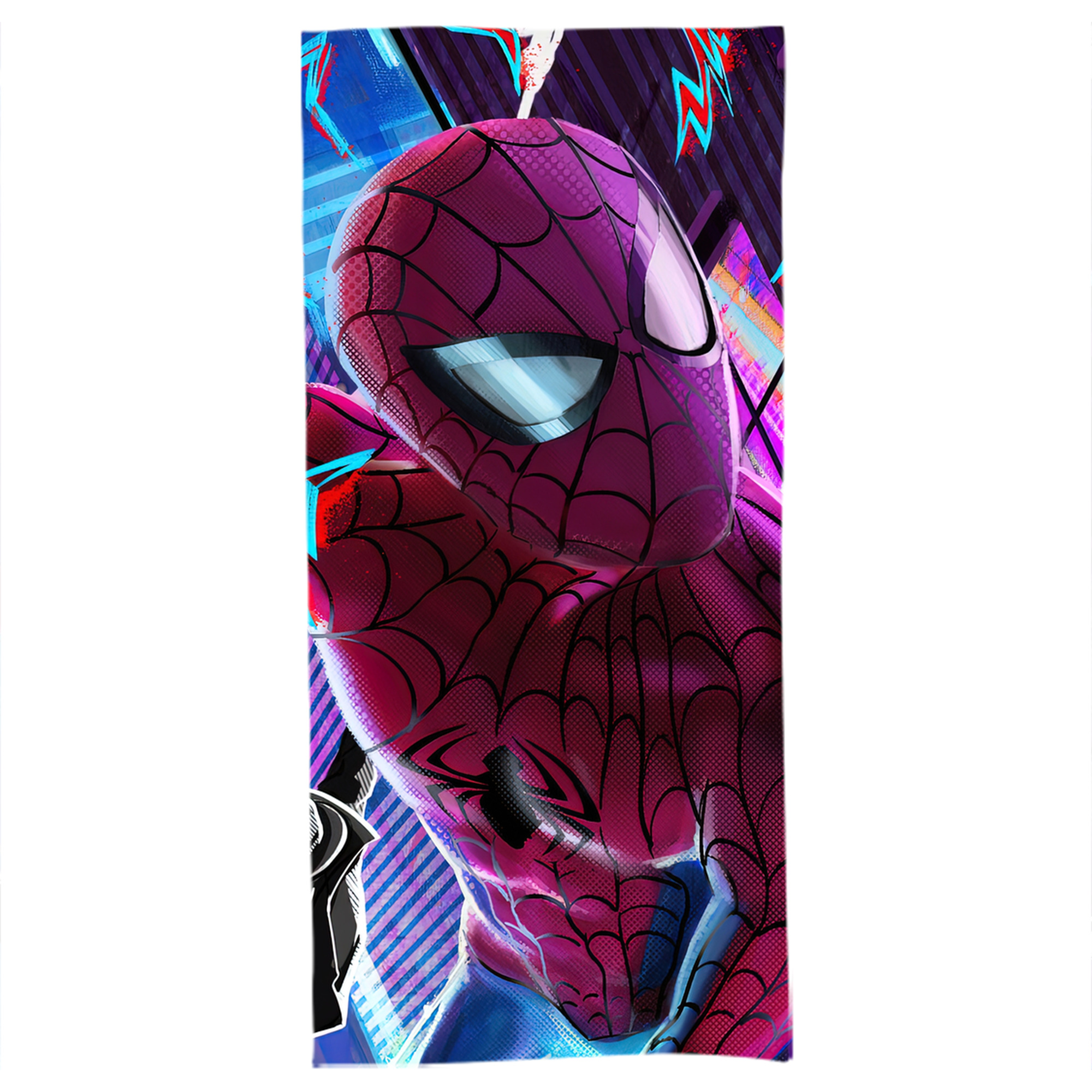 （画像用） Spider Man スパイダーマン 大判バスタオル 70×140cm 吸水速乾 柔らかい肌触り