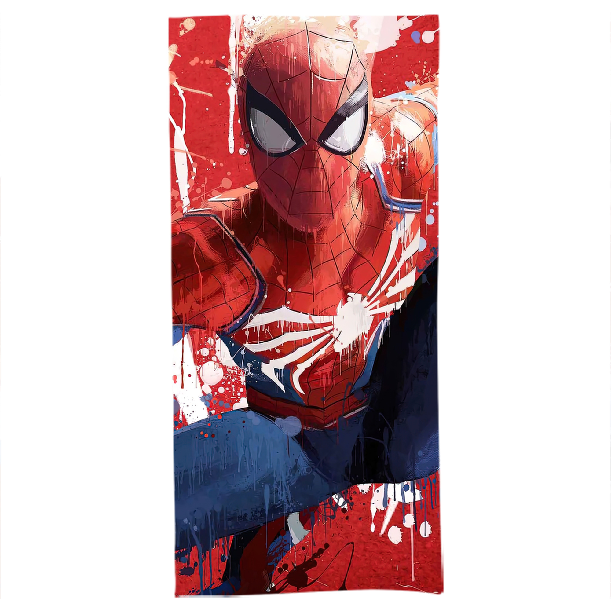 （画像用） Spider Man スパイダーマン 大判バスタオル 70×140cm 吸水速乾 柔らかい肌触り