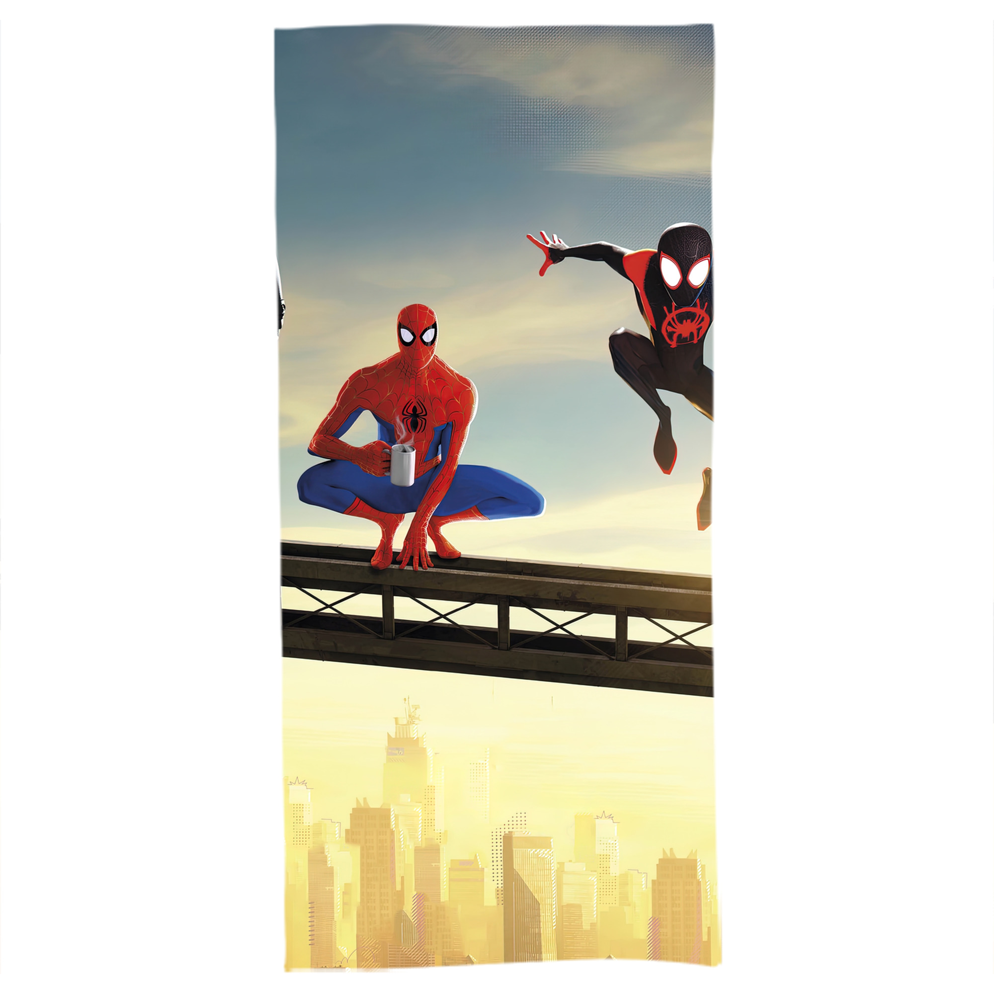 （画像用） Spider Man スパイダーマン 大判バスタオル 70×140cm 吸水速乾 柔らかい肌触り