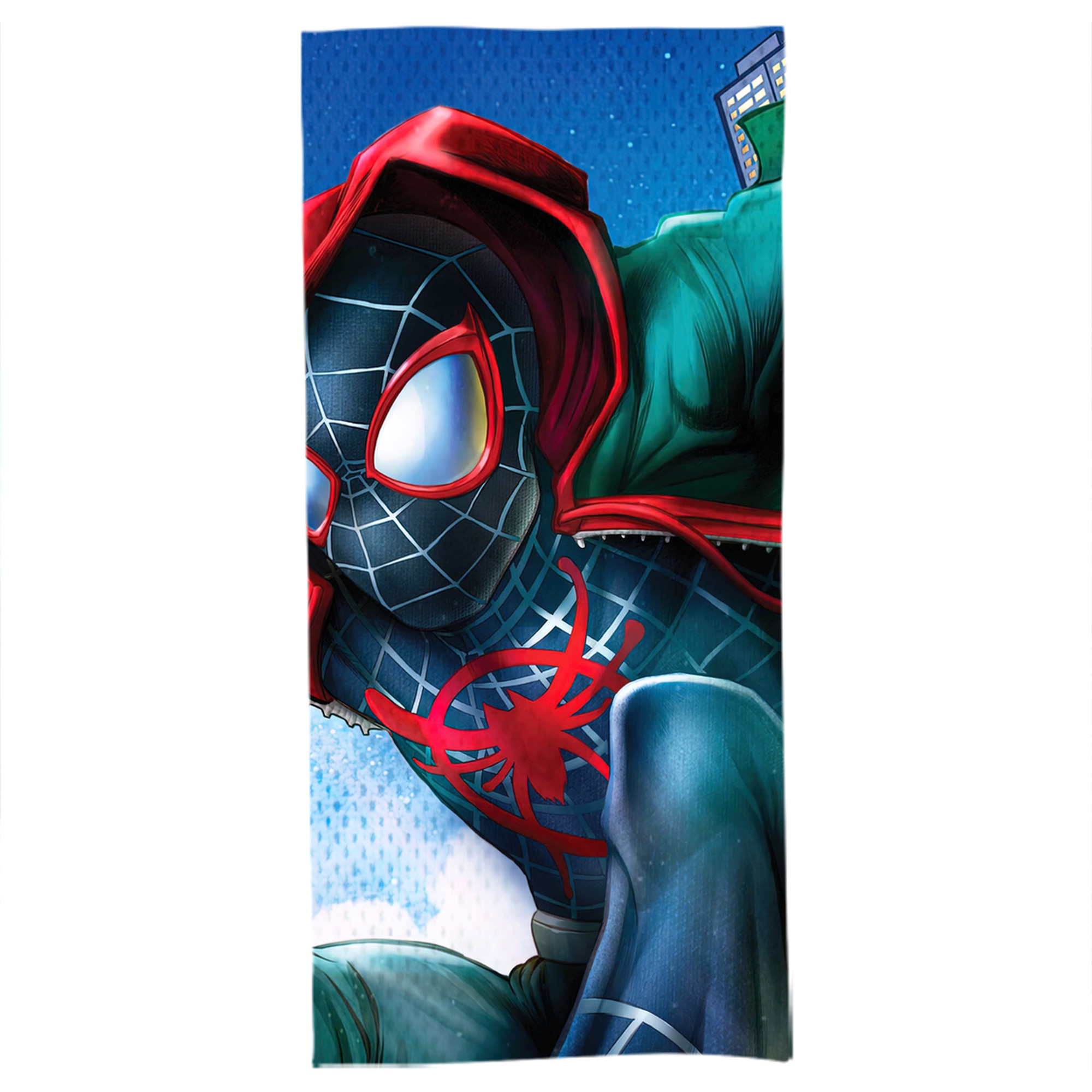 （画像用） Spider Man スパイダーマン 大判バスタオル 70×140cm 吸水速乾 柔らかい肌触り