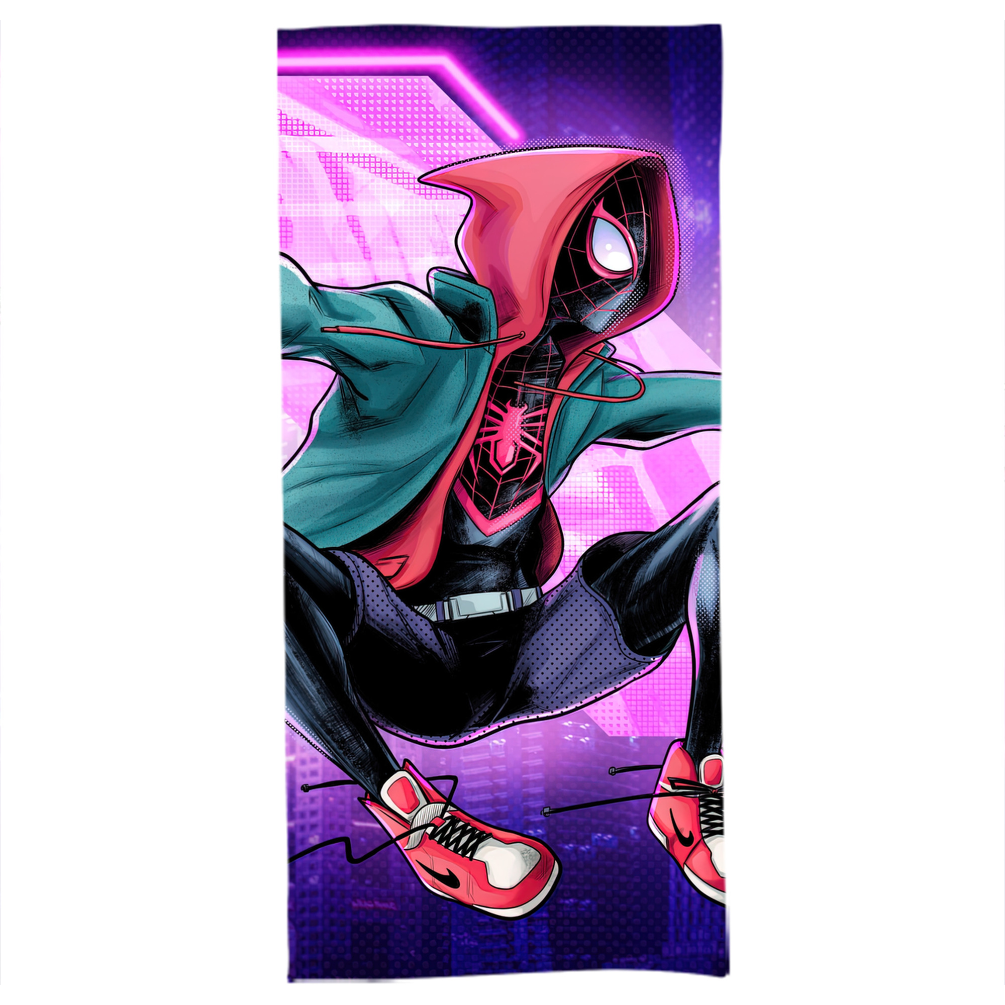 （画像用） Spider Man スパイダーマン 大判バスタオル 70×140cm 吸水速乾 柔らかい肌触り