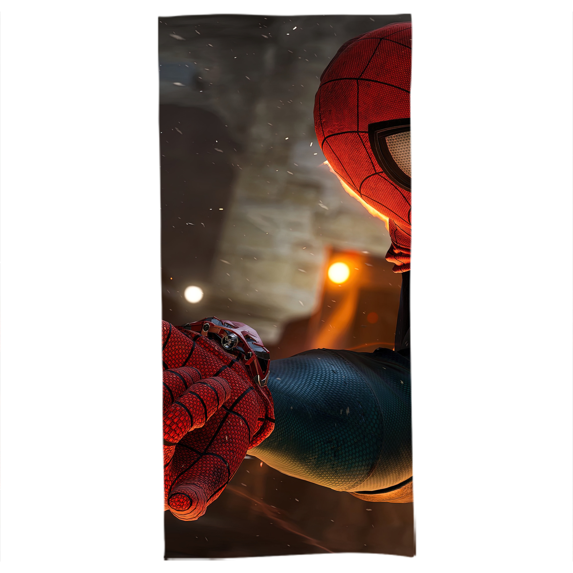 （画像用） Spider Man スパイダーマン 大判バスタオル 70×140cm 吸水速乾 柔らかい肌触り