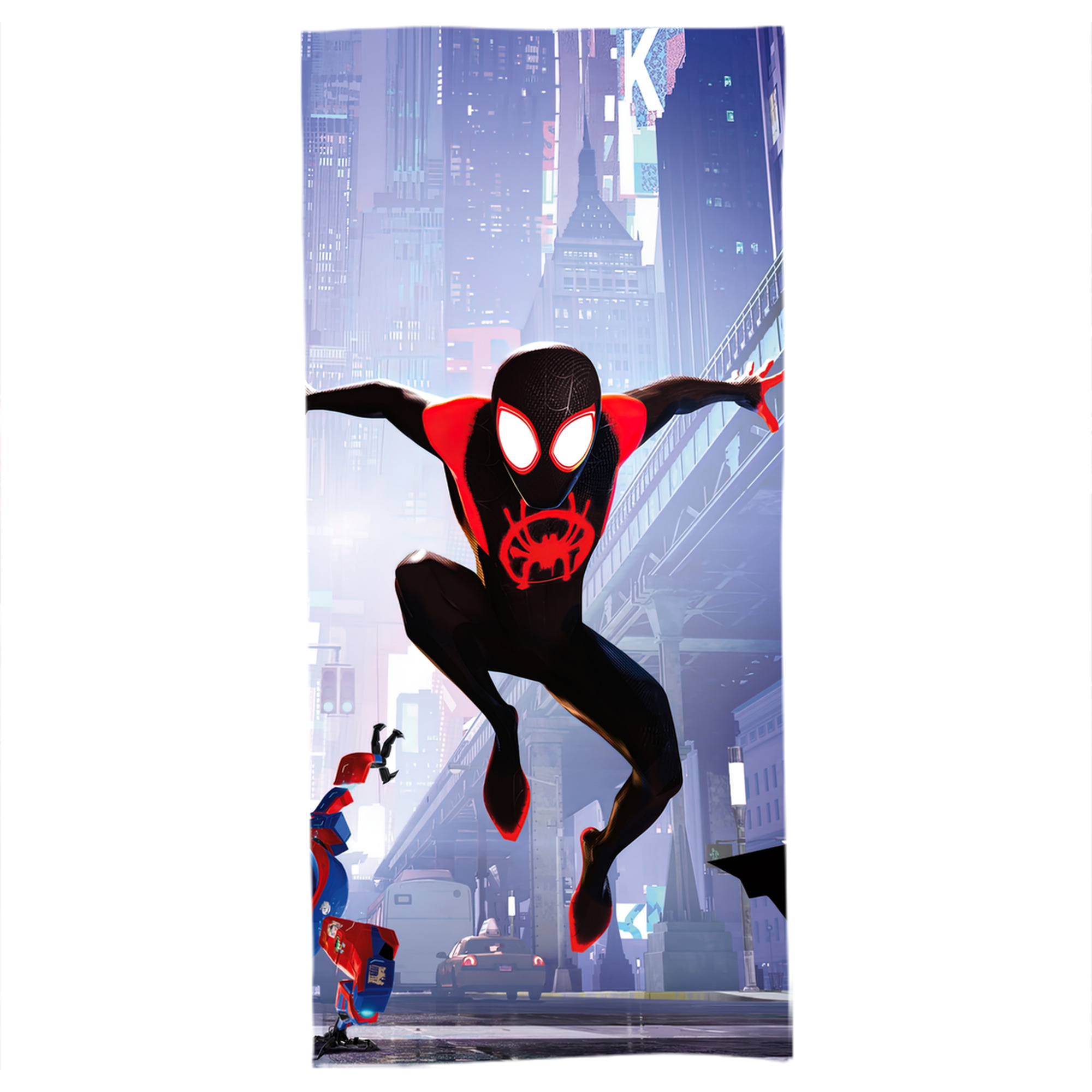 （画像用） Spider Man スパイダーマン 大判バスタオル 70×140cm 吸水速乾 柔らかい肌触り
