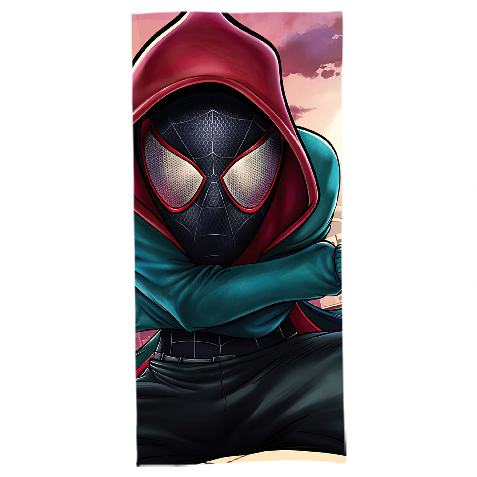 （画像用） Spider Man スパイダーマン 大判バスタオル 70×140cm 吸水速乾 柔らかい肌触り