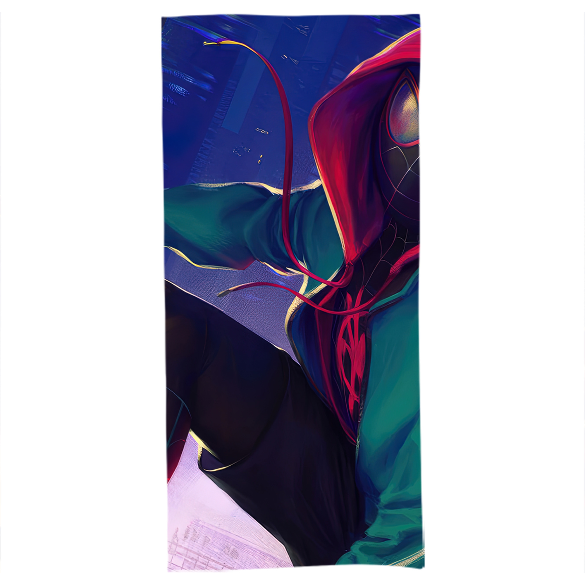 （画像用） Spider Man スパイダーマン 大判バスタオル 70×140cm 吸水速乾 柔らかい肌触り
