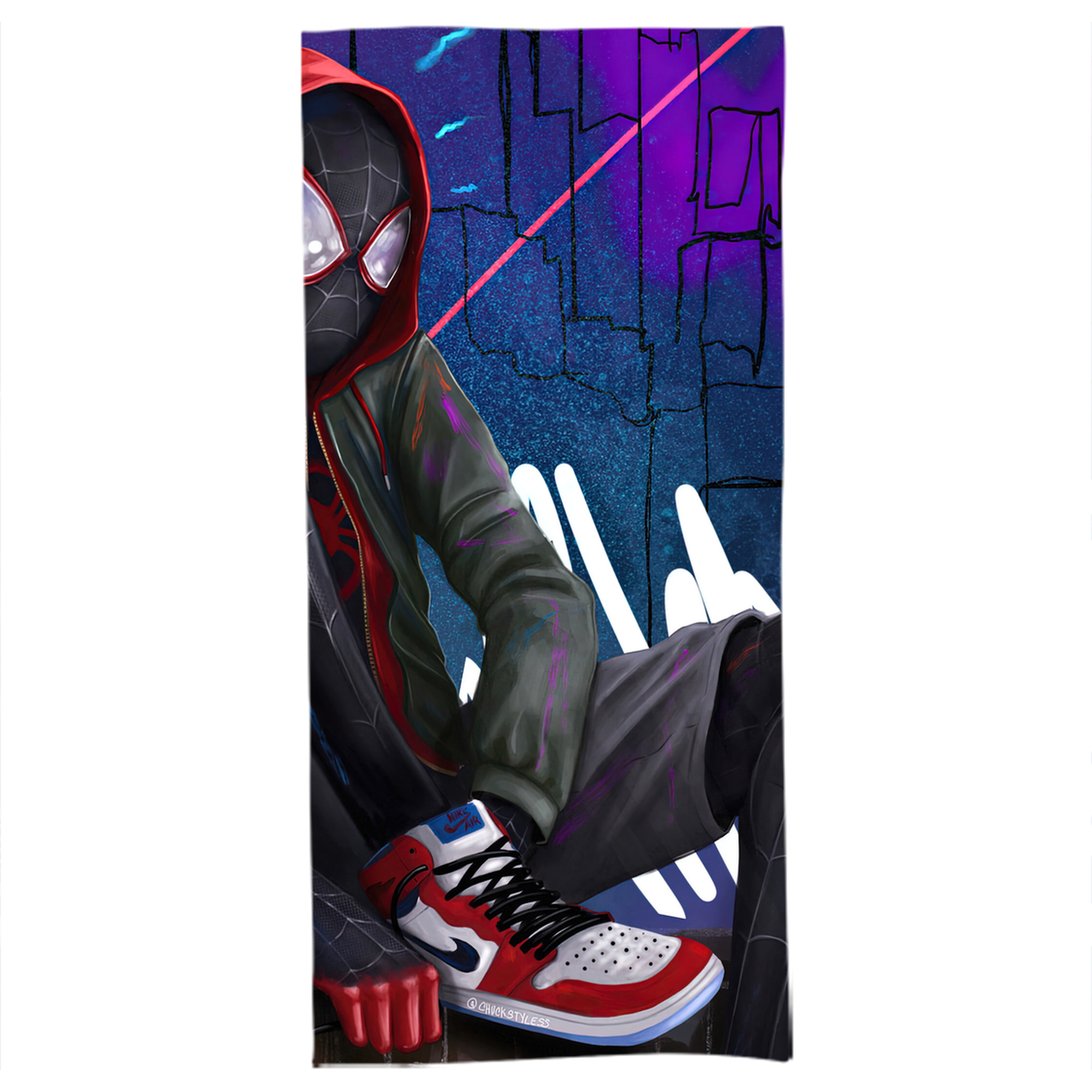 （画像用） Spider Man スパイダーマン 大判バスタオル 70×140cm 吸水速乾 柔らかい肌触り