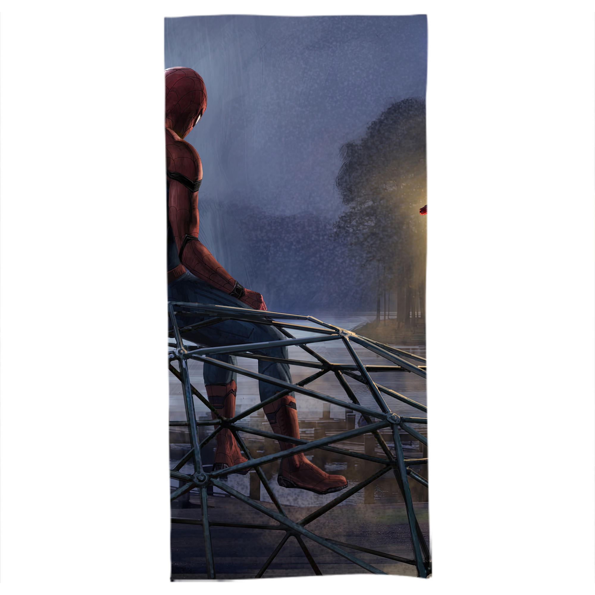 （画像用） Spider Man スパイダーマン 大判バスタオル 70×140cm 吸水速乾 柔らかい肌触り