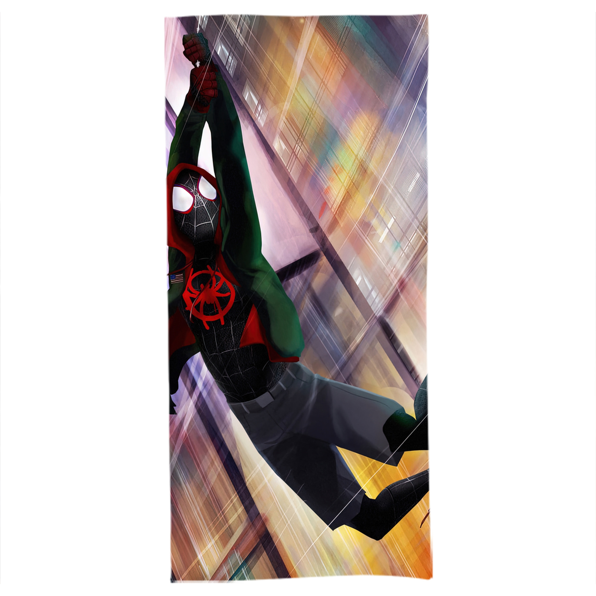 （画像用） Spider Man スパイダーマン 大判バスタオル 70×140cm 吸水速乾 柔らかい肌触り