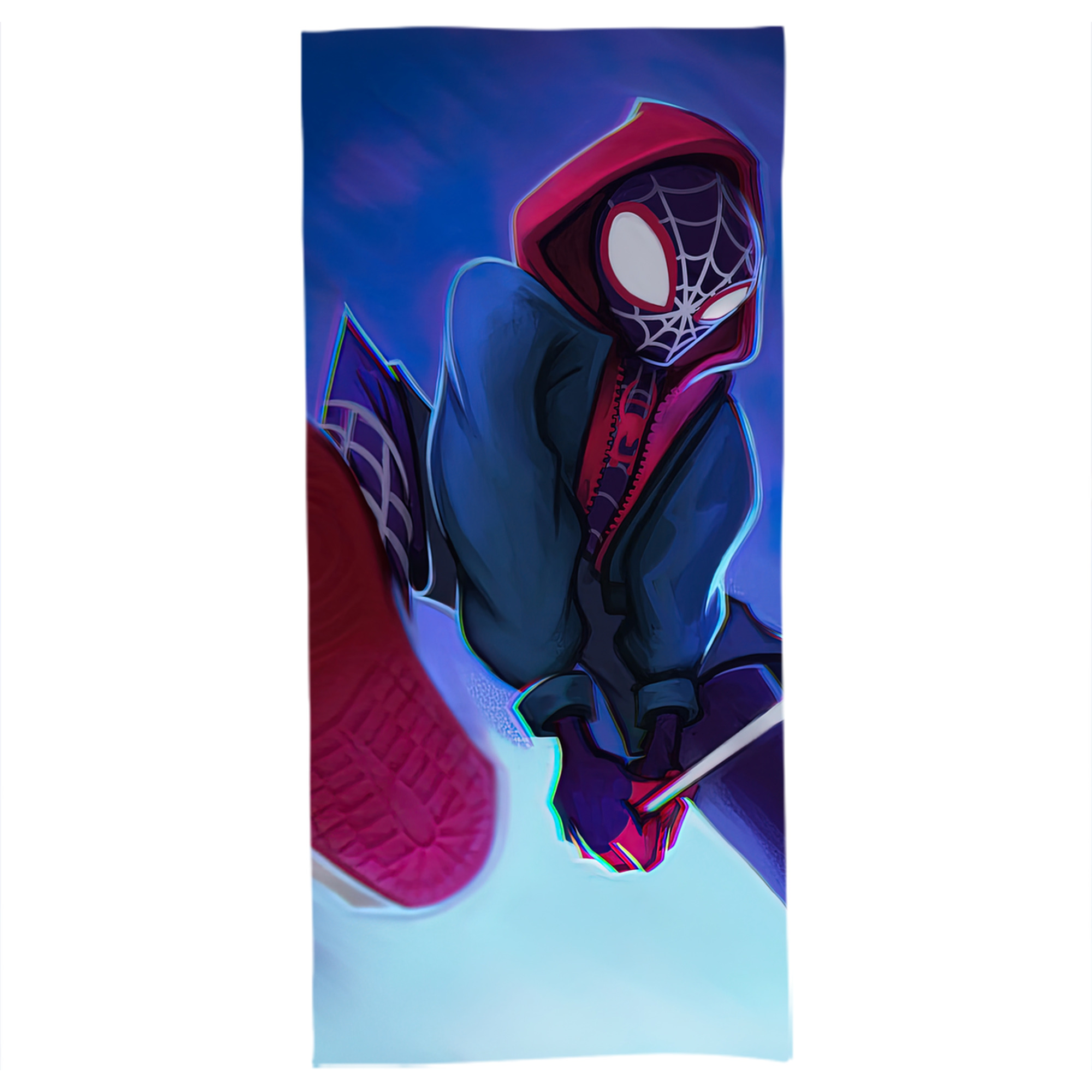 （画像用） Spider Man スパイダーマン 大判バスタオル 70×140cm 吸水速乾 柔らかい肌触り