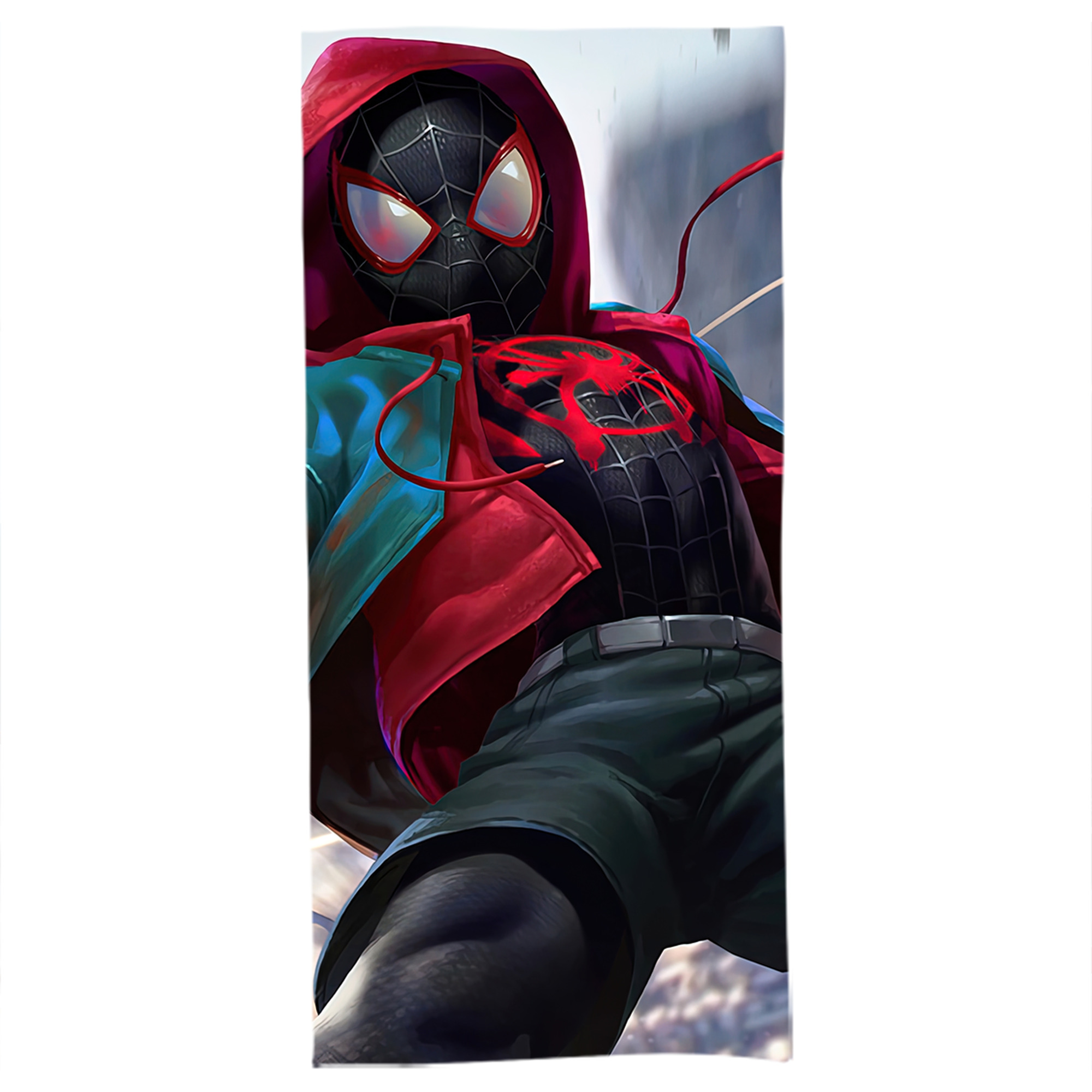 （画像用） Spider Man スパイダーマン 大判バスタオル 70×140cm 吸水速乾 柔らかい肌触り