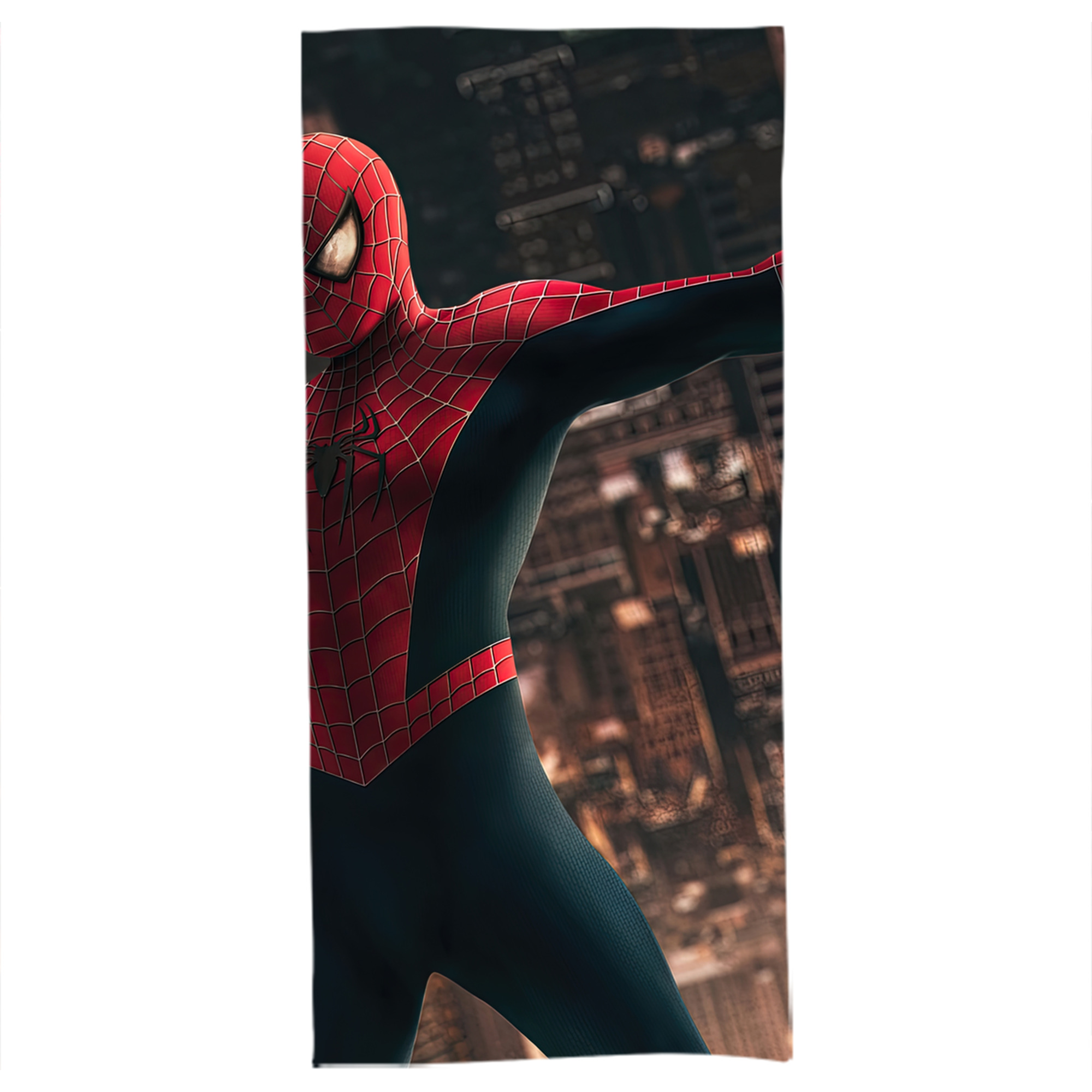 （画像用） Spider Man スパイダーマン 大判バスタオル 70×140cm 吸水速乾 柔らかい肌触り