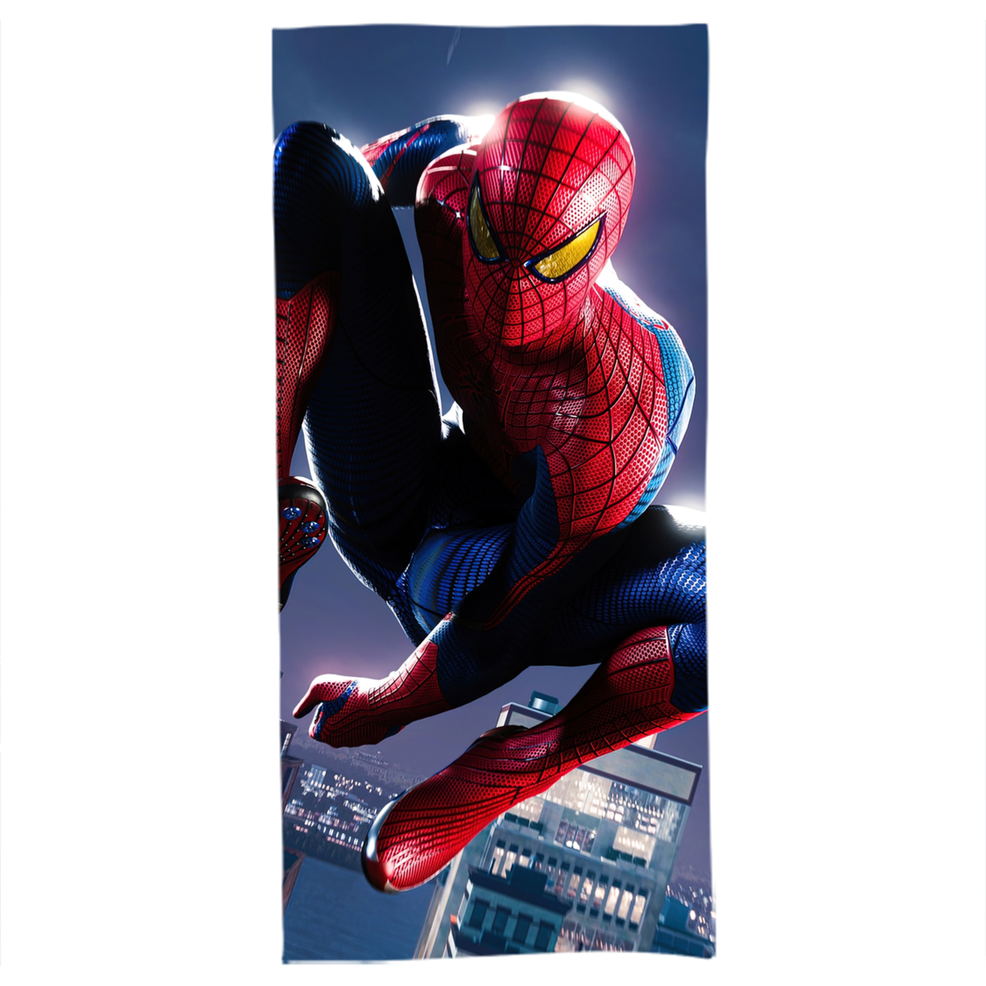 （画像用） Spider Man スパイダーマン 大判バスタオル 70×140cm 吸水速乾 柔らかい肌触り