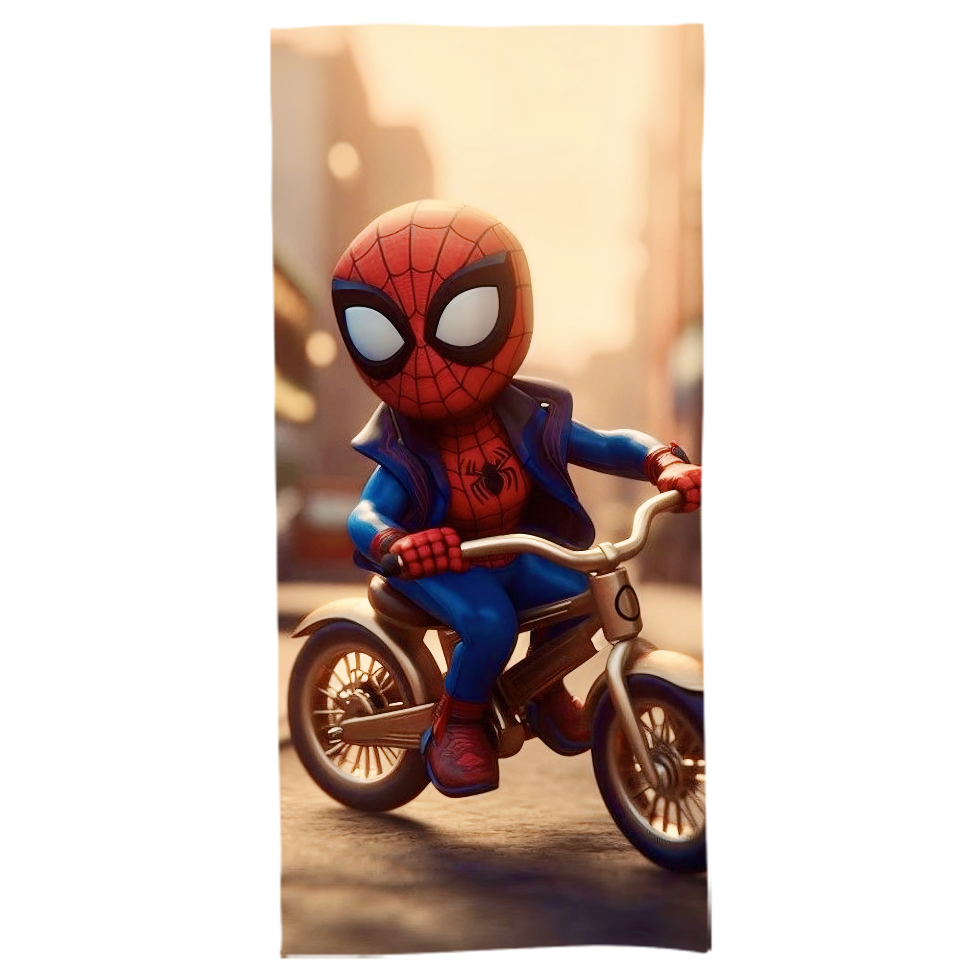 （画像用） Spider Man スパイダーマン 大判バスタオル 70×140cm 吸水速乾 柔らかい肌触り