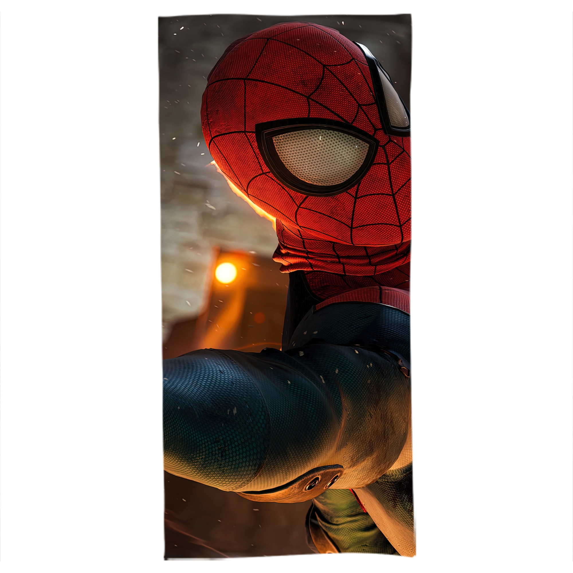（画像用） Spider Man スパイダーマン 大判バスタオル 70×140cm 吸水速乾 柔らかい肌触り