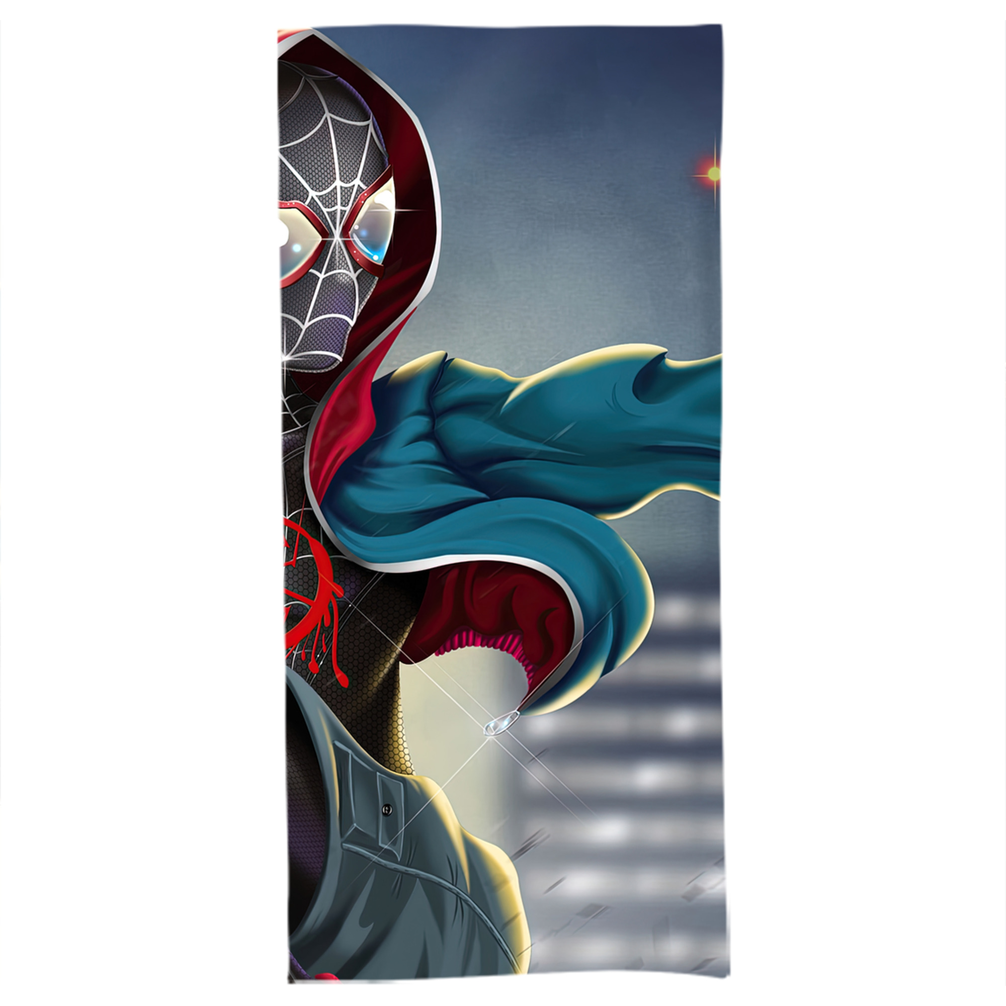 （画像用） Spider Man スパイダーマン 大判バスタオル 70×140cm 吸水速乾 柔らかい肌触り