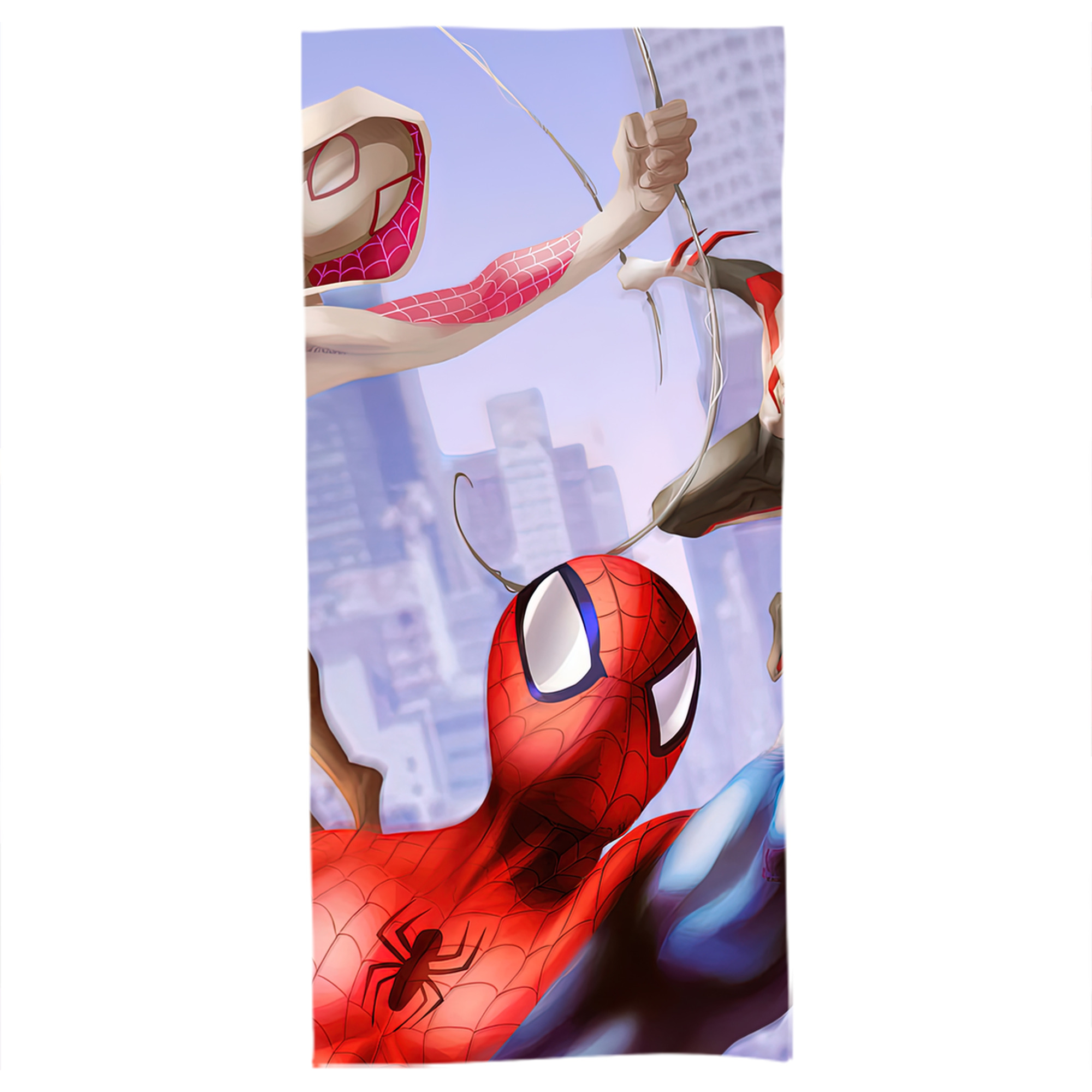 （画像用） Spider Man スパイダーマン 大判バスタオル 70×140cm 吸水速乾 柔らかい肌触り
