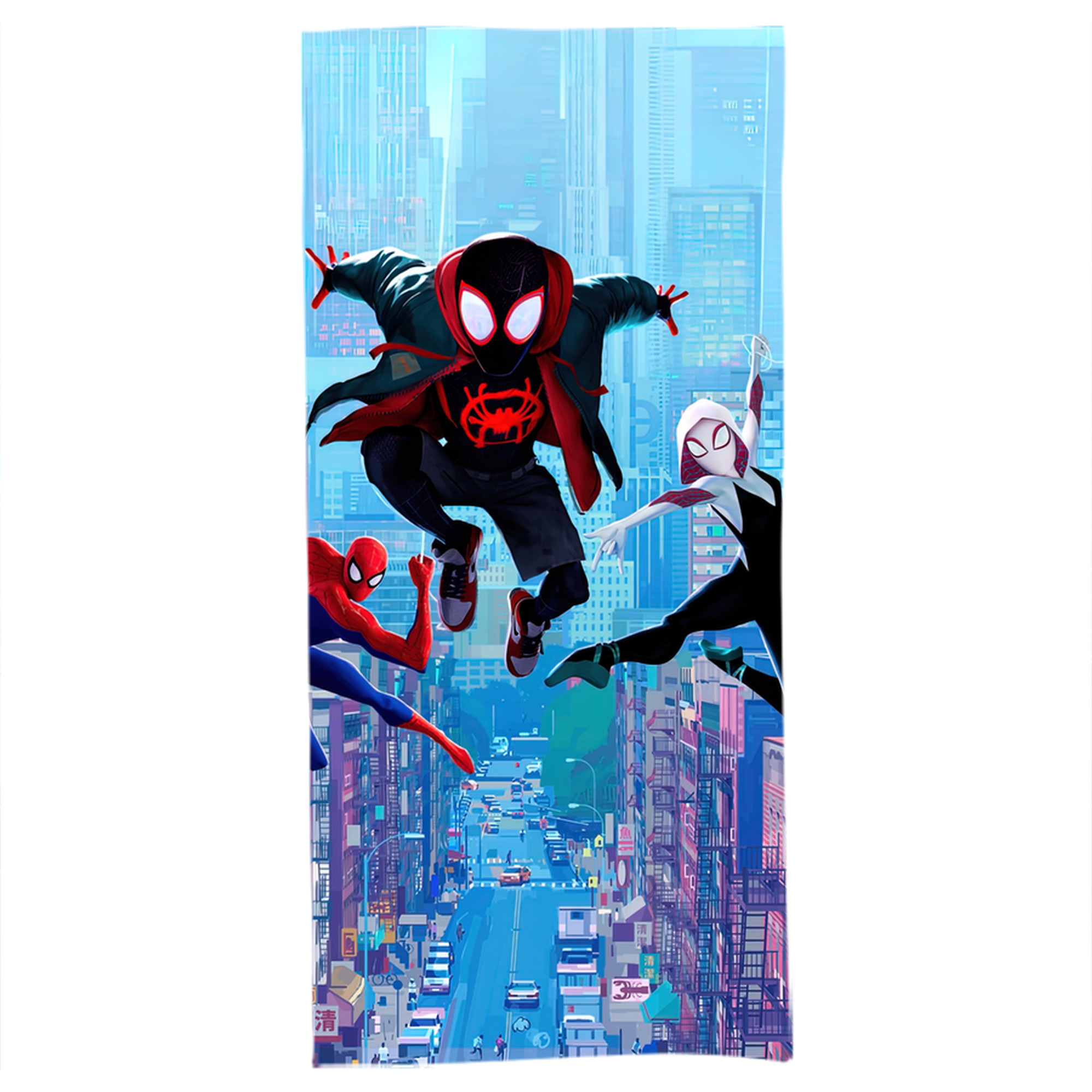 （画像用） Spider Man スパイダーマン 大判バスタオル 70×140cm 吸水速乾 柔らかい肌触り