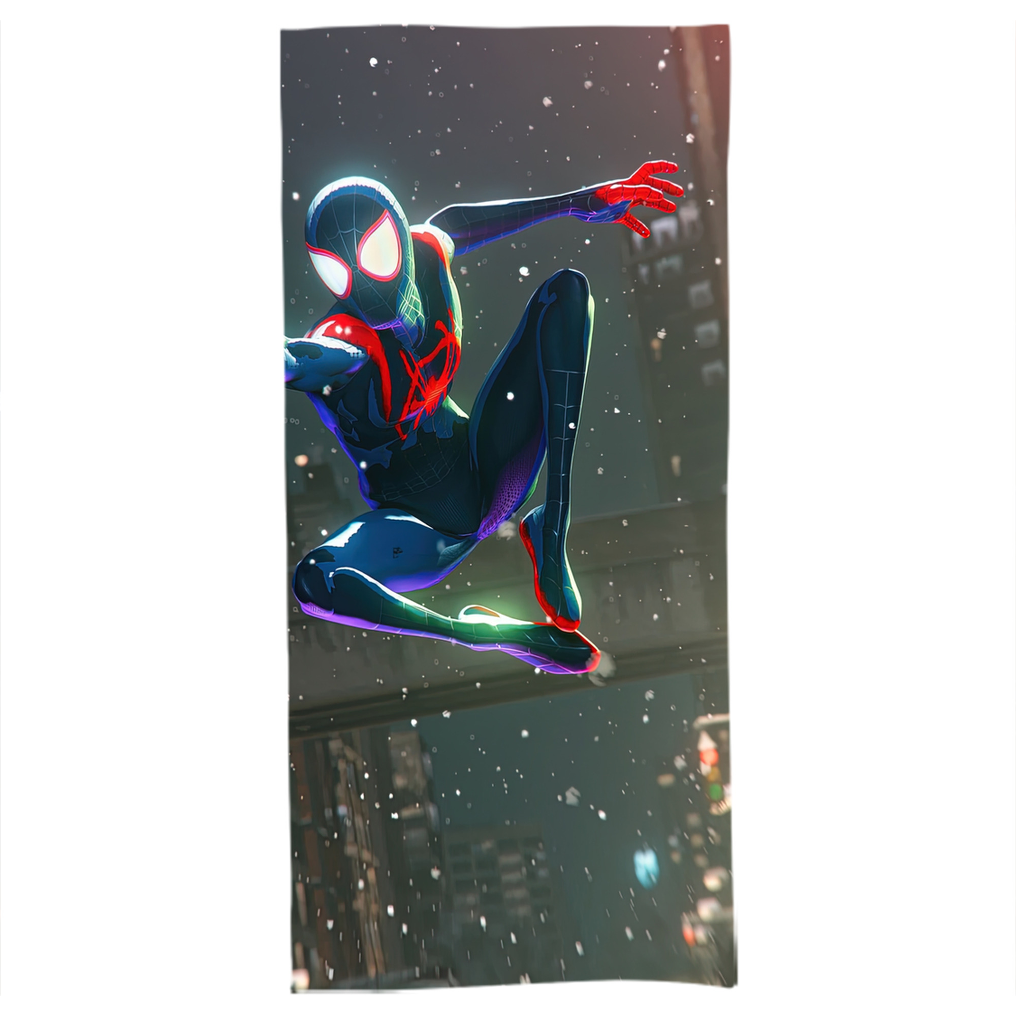 （画像用） Spider Man スパイダーマン 大判バスタオル 70×140cm 吸水速乾 柔らかい肌触り