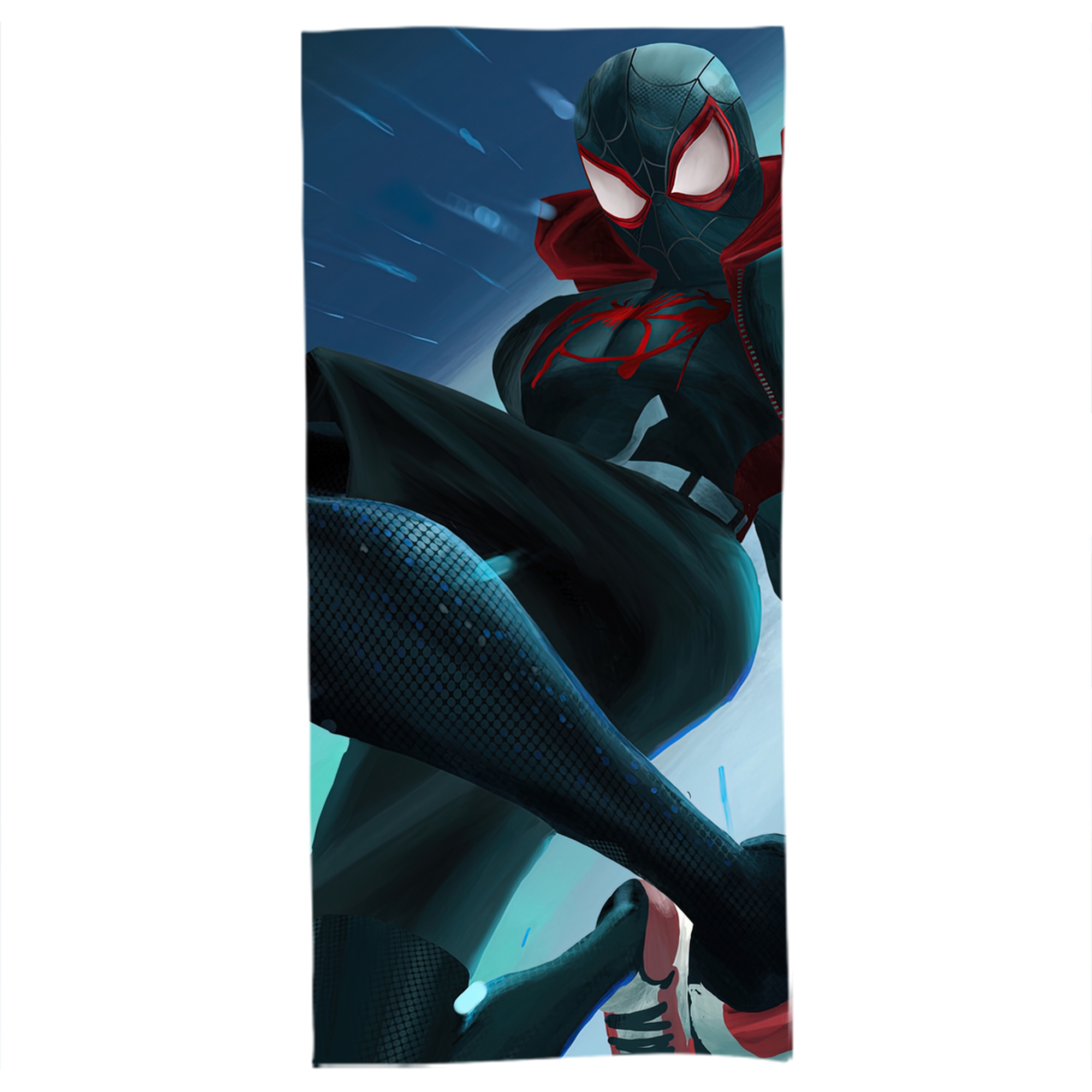 （画像用） Spider Man スパイダーマン 大判バスタオル 70×140cm 吸水速乾 柔らかい肌触り