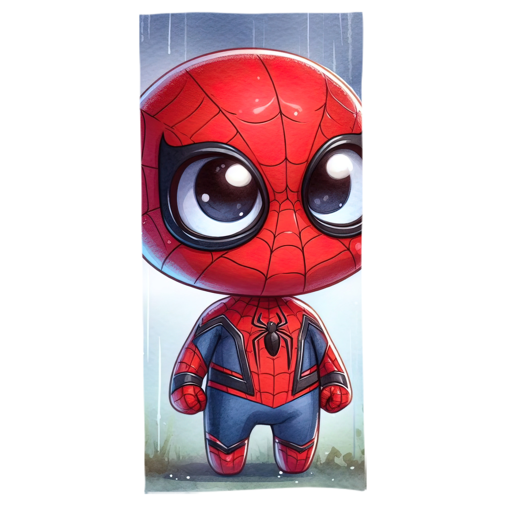 （画像用） Spider Man スパイダーマン 大判バスタオル 70×140cm 吸水速乾 柔らかい肌触り