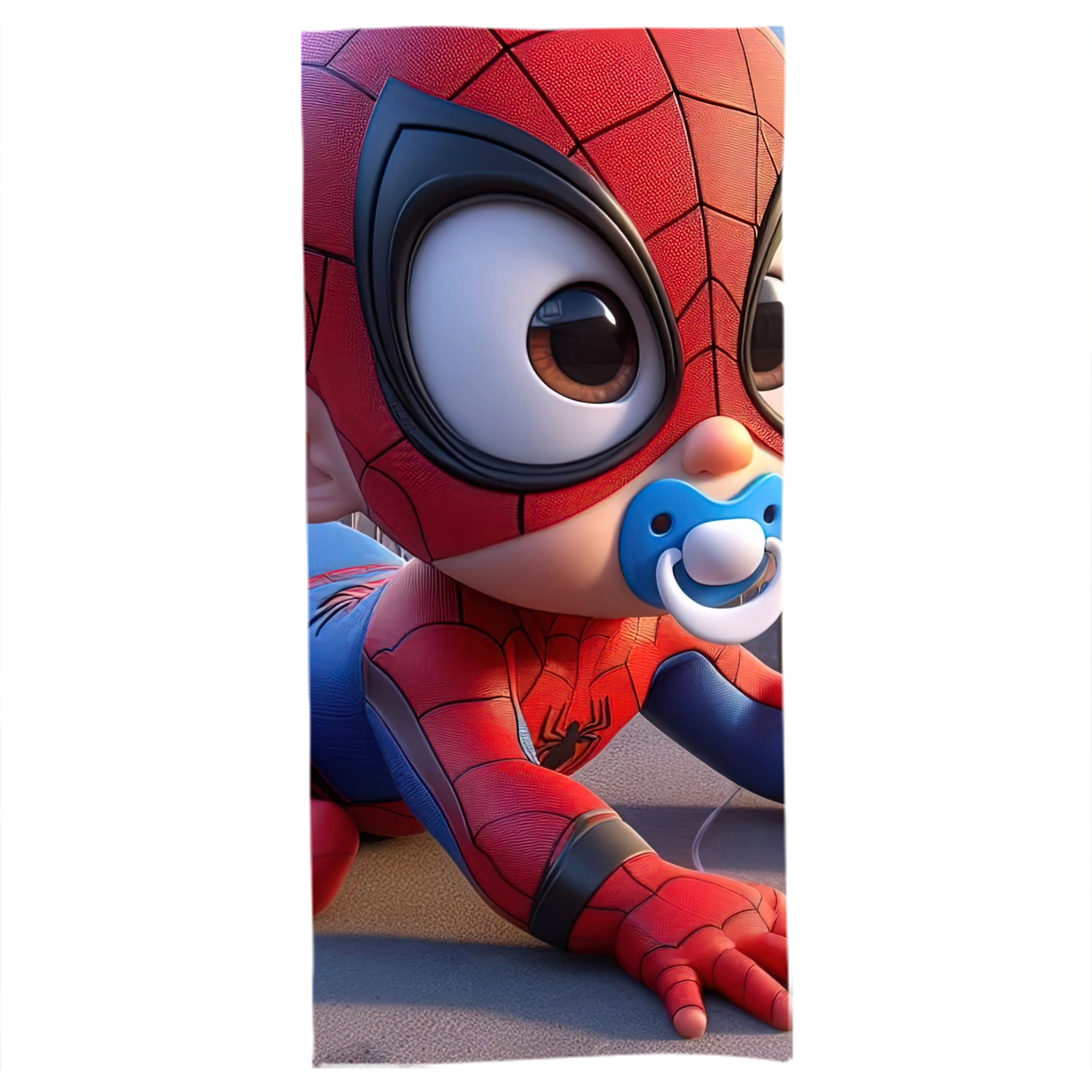 （画像用） Spider Man スパイダーマン 大判バスタオル 70×140cm 吸水速乾 柔らかい肌触り