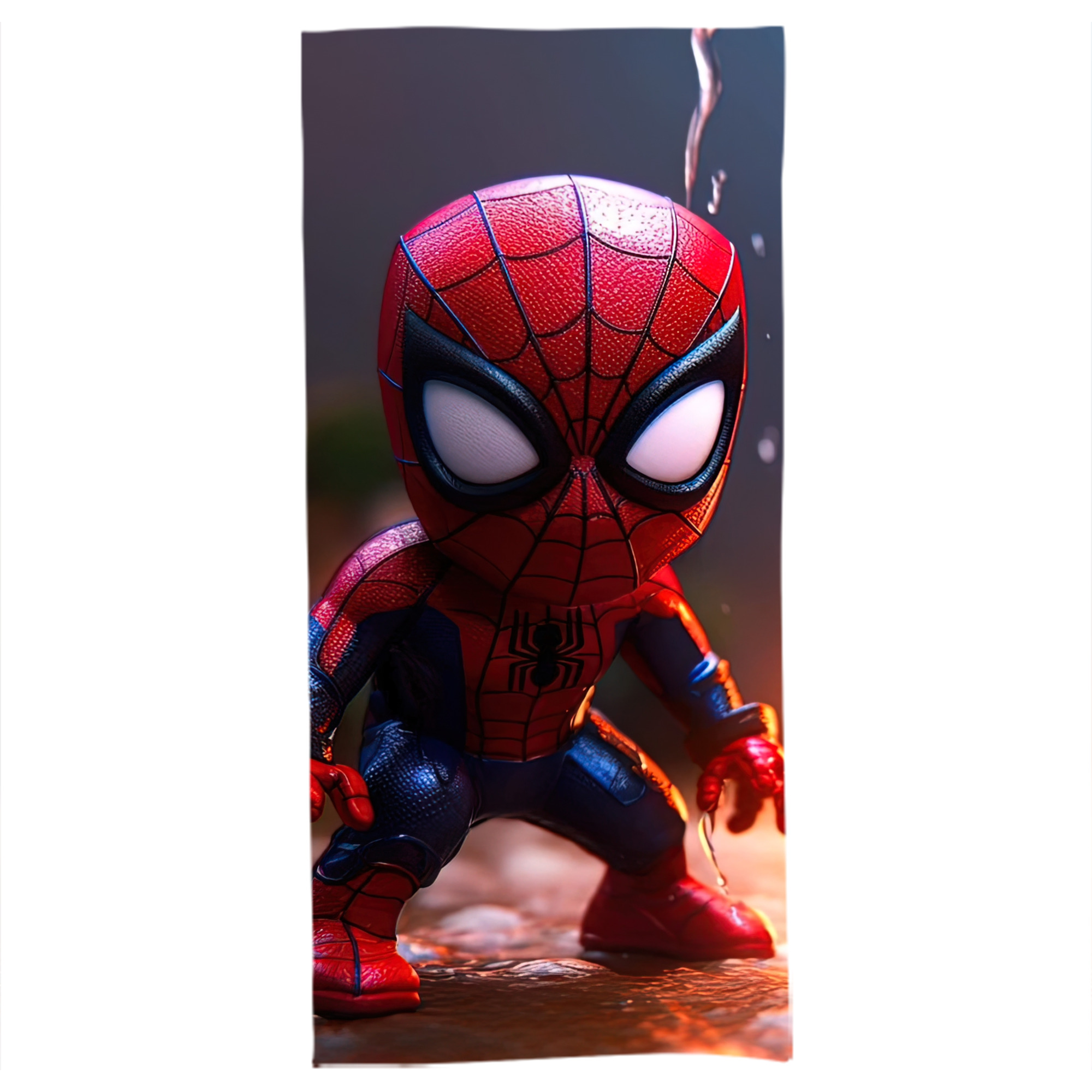 （画像用） Spider Man スパイダーマン 大判バスタオル 70×140cm 吸水速乾 柔らかい肌触り