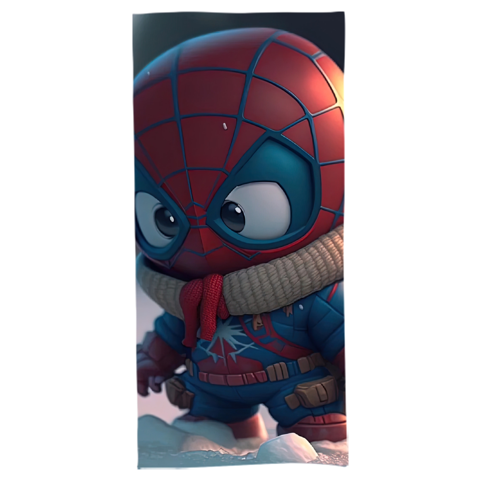 （画像用） Spider Man スパイダーマン 大判バスタオル 70×140cm 吸水速乾 柔らかい肌触り