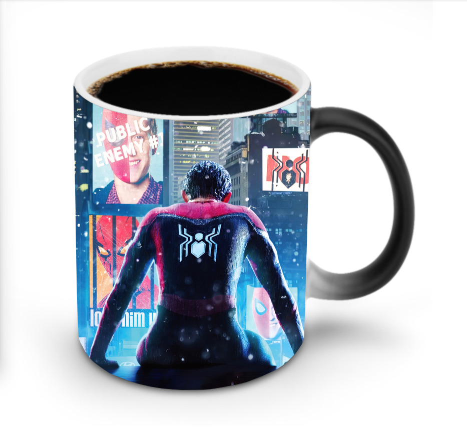 （画像用） Spider Man スパイダーマン 温度変色マグカップ