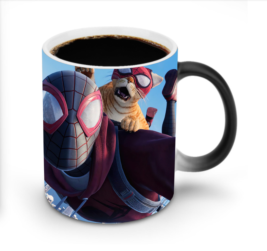 （画像用） Spider Man スパイダーマン 温度変色マグカップ