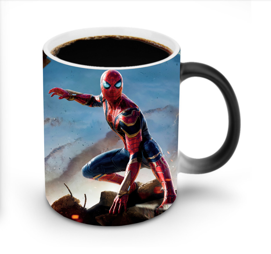 （画像用） Spider Man スパイダーマン 温度変色マグカップ