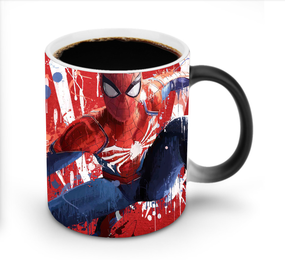 （画像用） Spider Man スパイダーマン 温度変色マグカップ