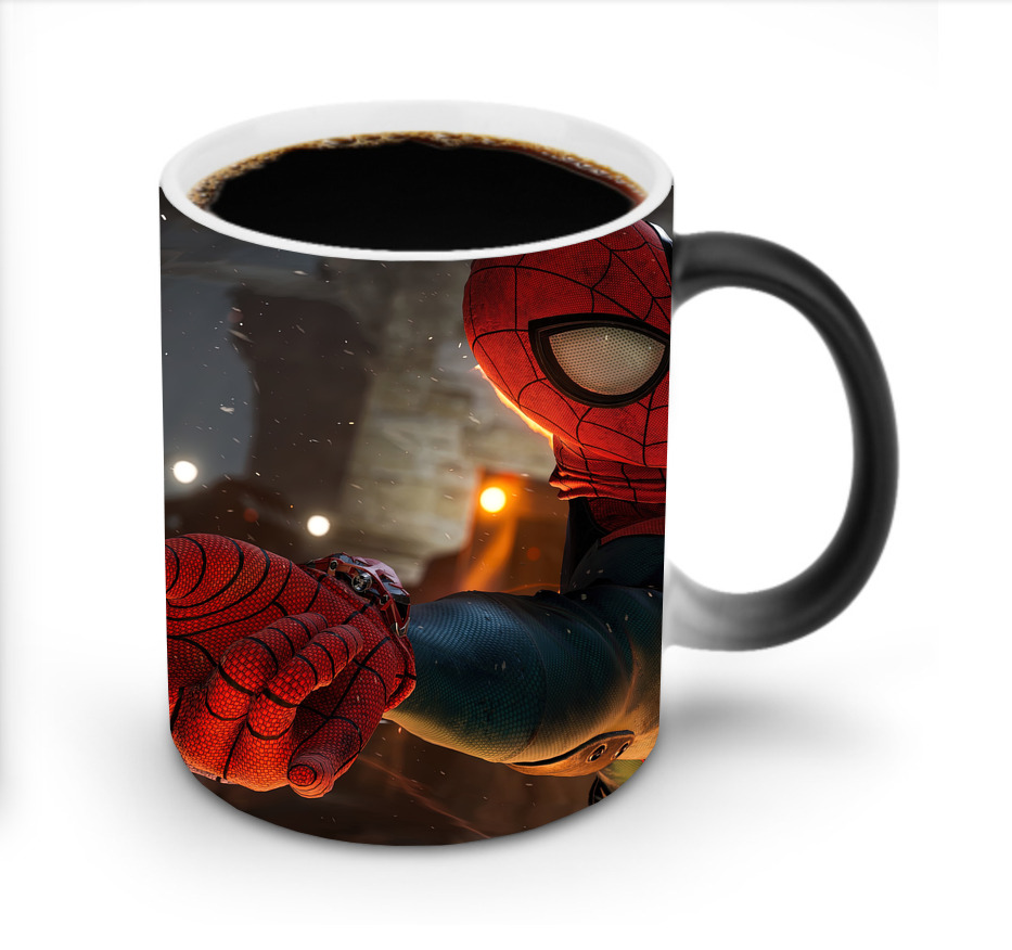 （画像用） Spider Man スパイダーマン 温度変色マグカップ