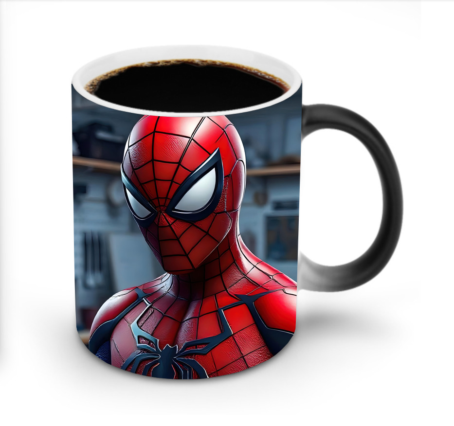 （画像用） Spider Man スパイダーマン 温度変色マグカップ