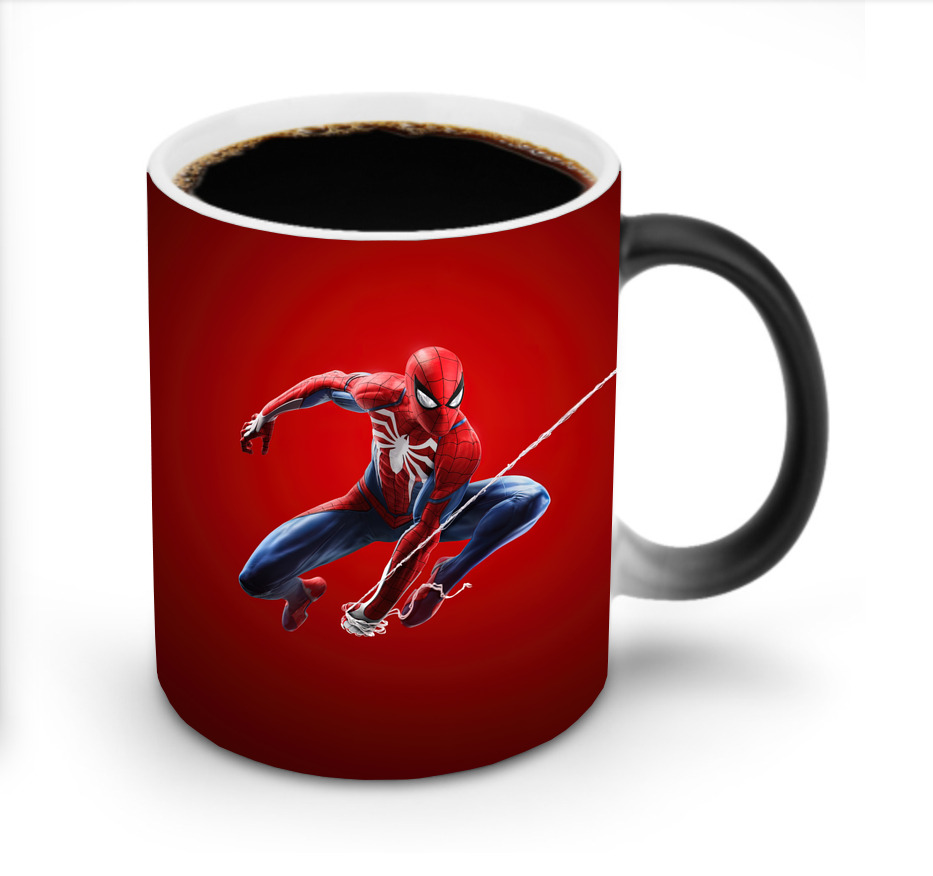 （画像用） Spider Man スパイダーマン 温度変色マグカップ