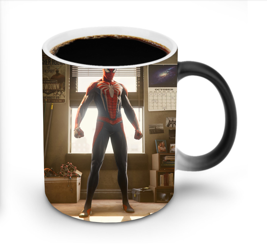 （画像用） Spider Man スパイダーマン 温度変色マグカップ