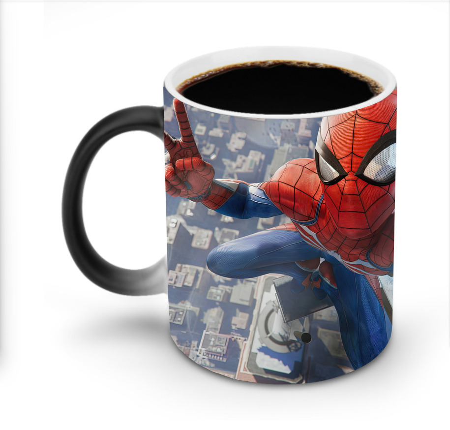 （画像用） Spider Man スパイダーマン 温度変色マグカップ